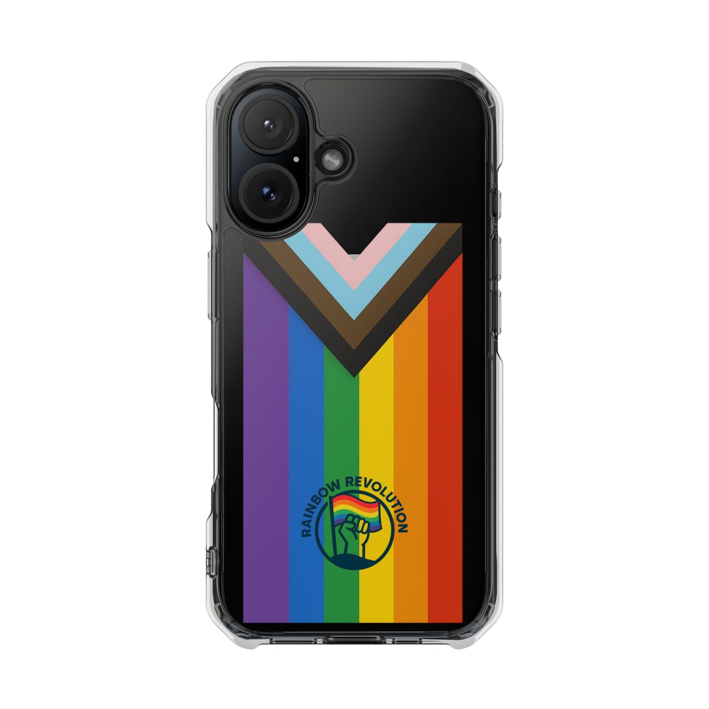 Pride-Themed Magnetic Clear Cases, LGBTQ Phone Cover, Rainbow Design, Personalized Phone Accessories, Anti-Drop Phone Case