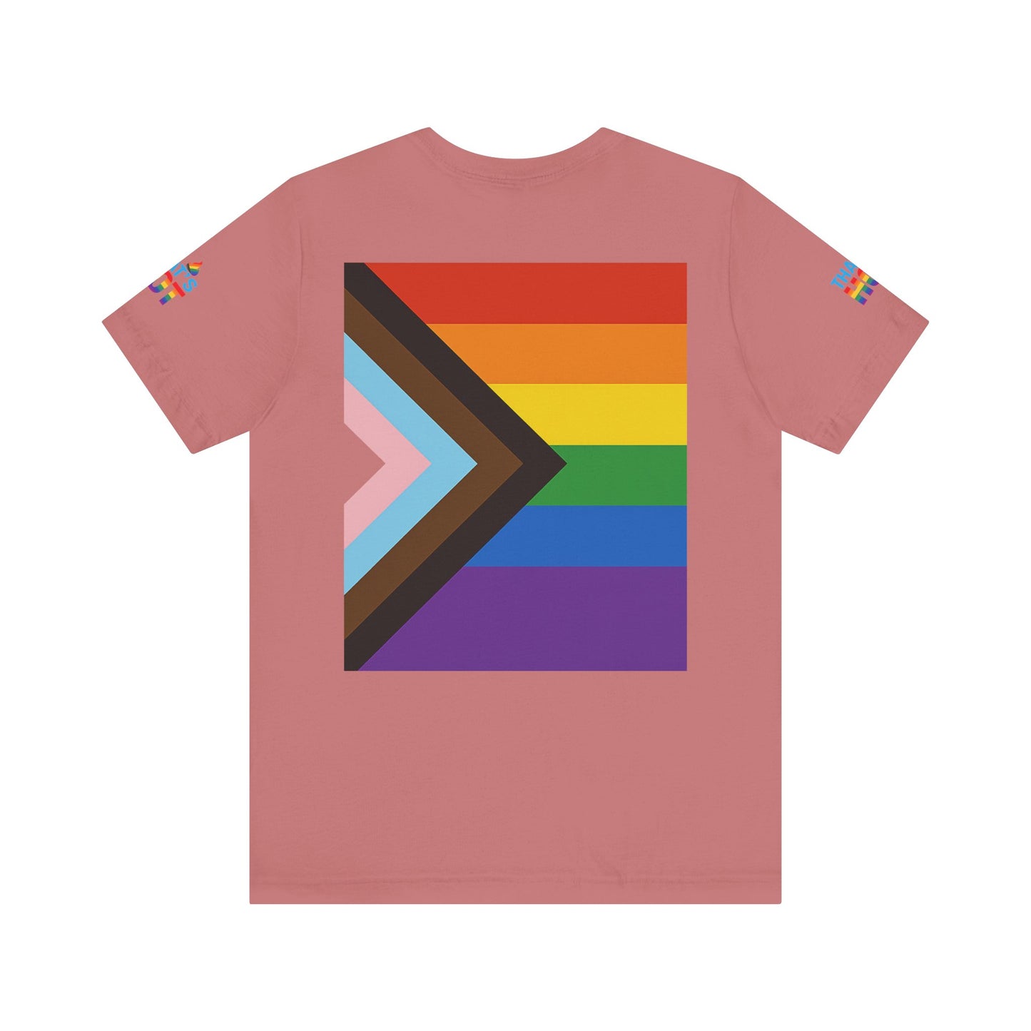 Pride Rainbow Tee, Unisex Short Sleeve Shirt, LGBTQ+ Apparel, Comfortable Summer Top, Celebratory Outfit, Gift for Allies