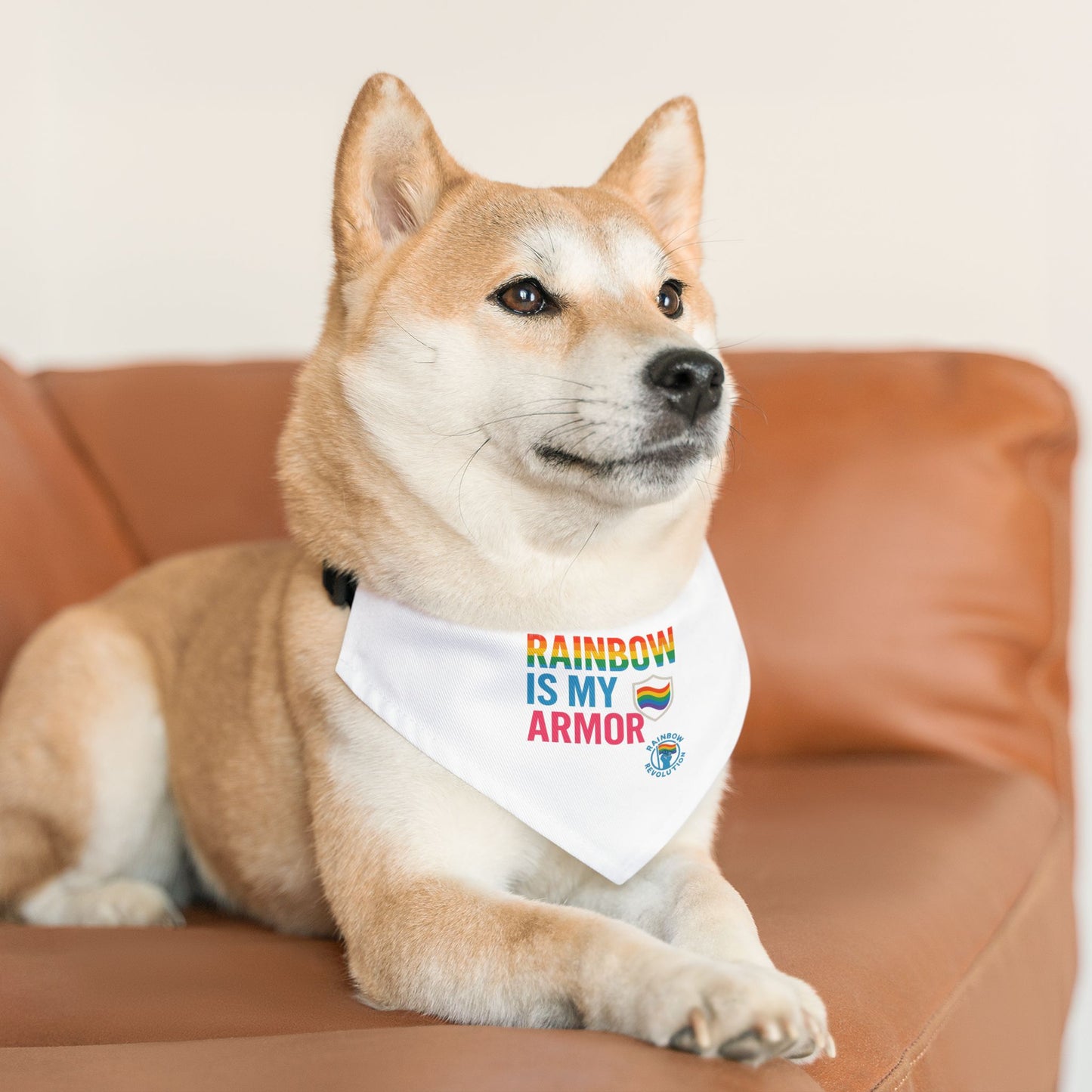 Rainbow Pride Pet Bandana, LGBTQ+ Dog Collar, Cute Accessory for Pets, Pride Month Gift, Adjustable Pet Fashion