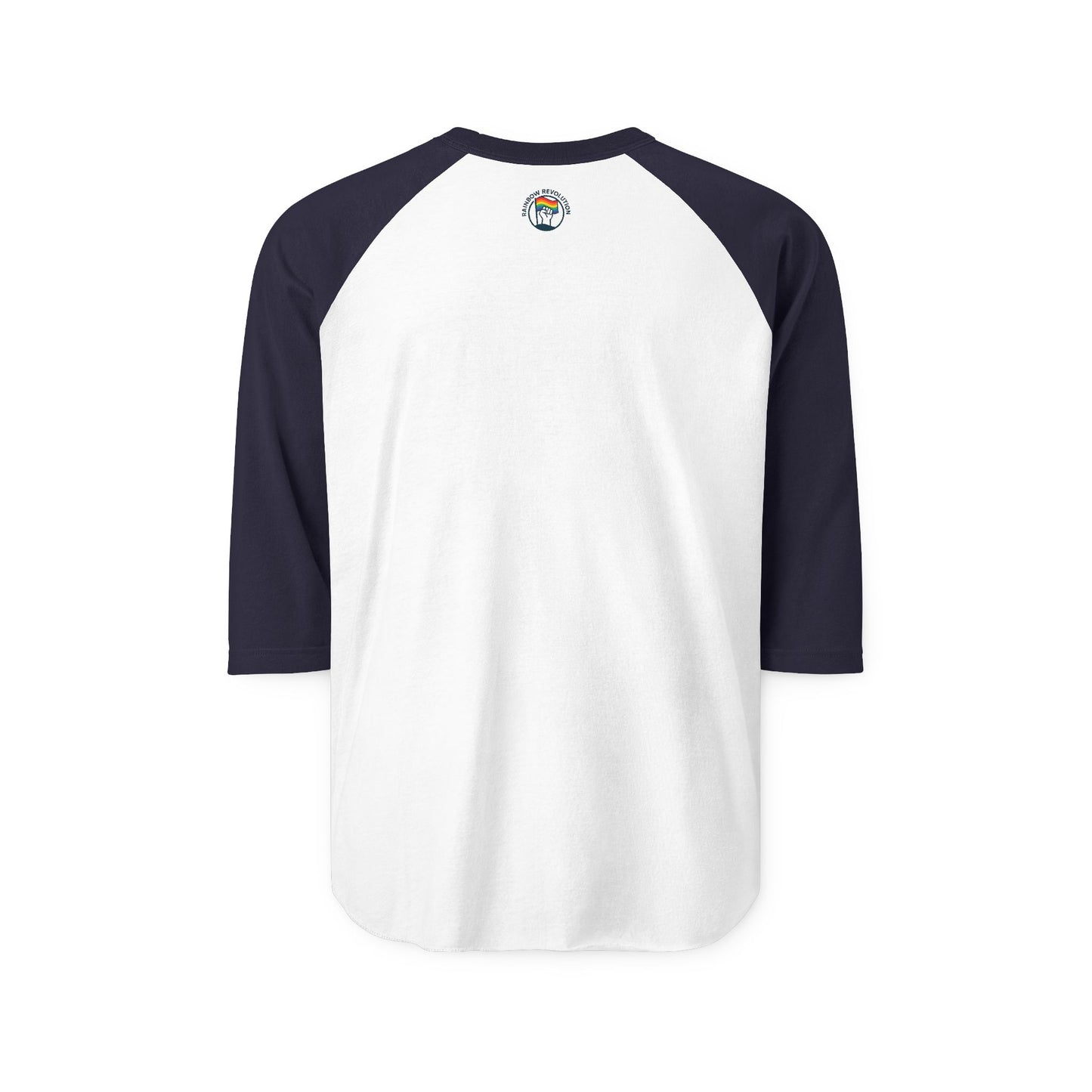 Rainbow Revolution Unisex Raglan Tee, Retro Gay Pride Shirt, Summer Festival Wear, Perfect for LGBTQ+ Celebrations