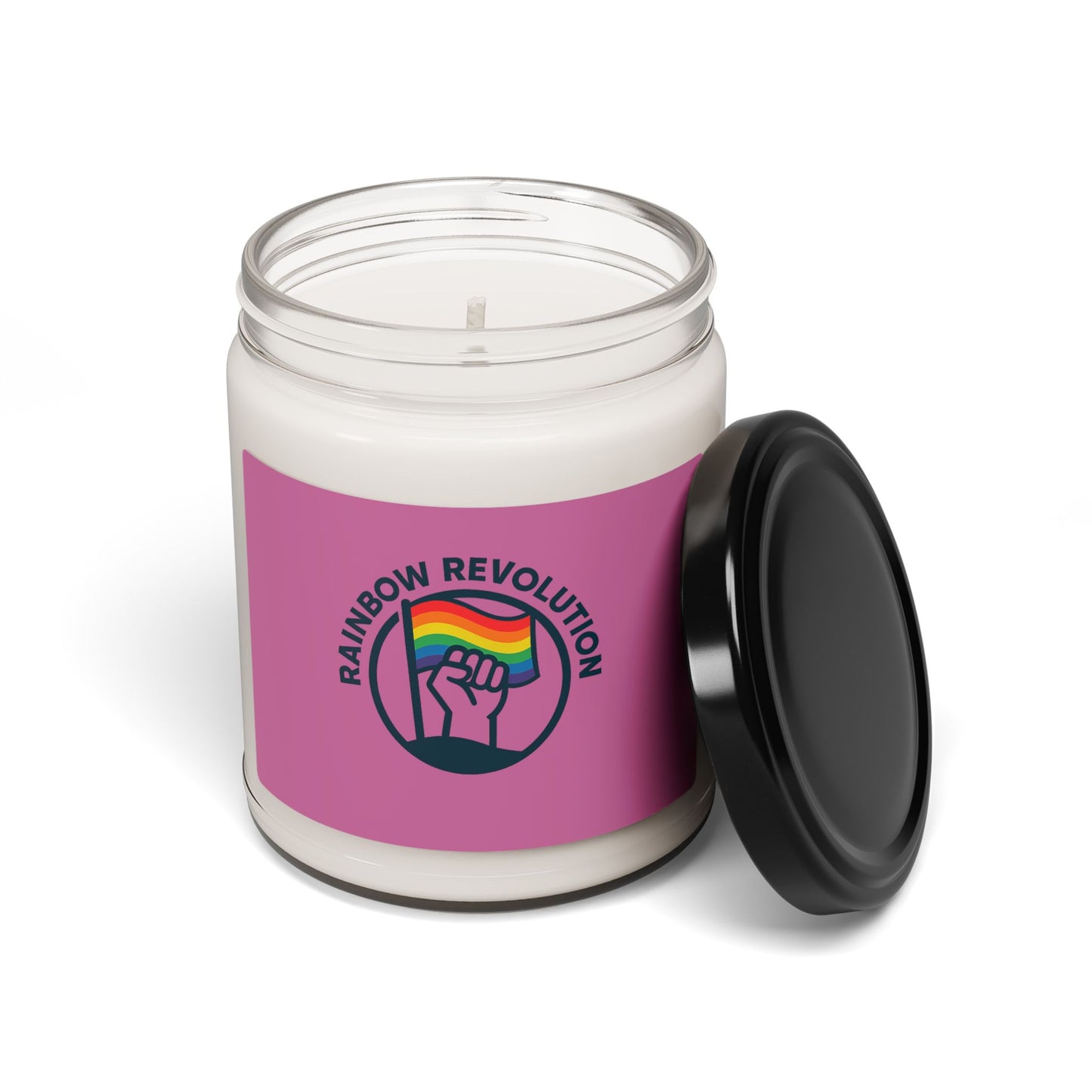 Rainbow Revolution Scented Soy Candle | Eco-Friendly Gift for Pride, Home Decor, Relaxation, Aromatherapy