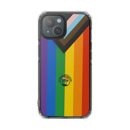 Pride Rainbow Phone Cases - Clear Impact Cases for LGBTQ+ Celebration, Phone Protection, Customizable, Gift for Allies and Friends