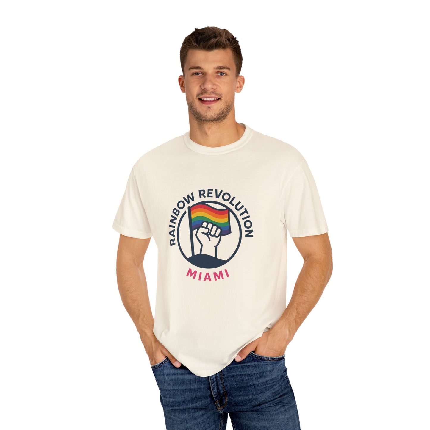 Unisex Rainbow Revolution T-shirt - Celebrate Pride, Summer Vibes, LGBTQ+ Support, Miami Love, Casual Wear