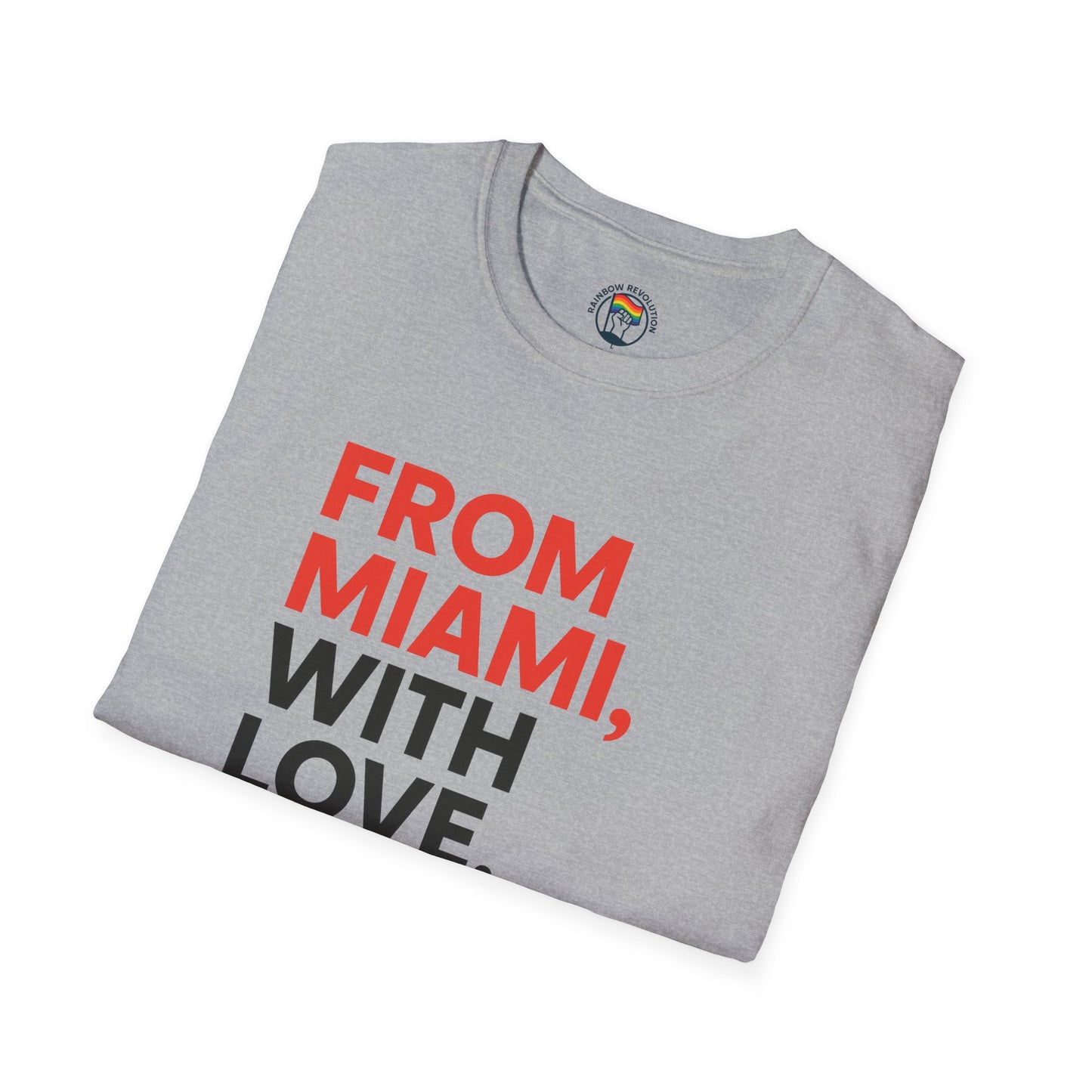Miami Love Unisex T-Shirt, Casual Tee, Travel Souvenir, Gift for Him or Her, Statement Shirt, Summer Wear