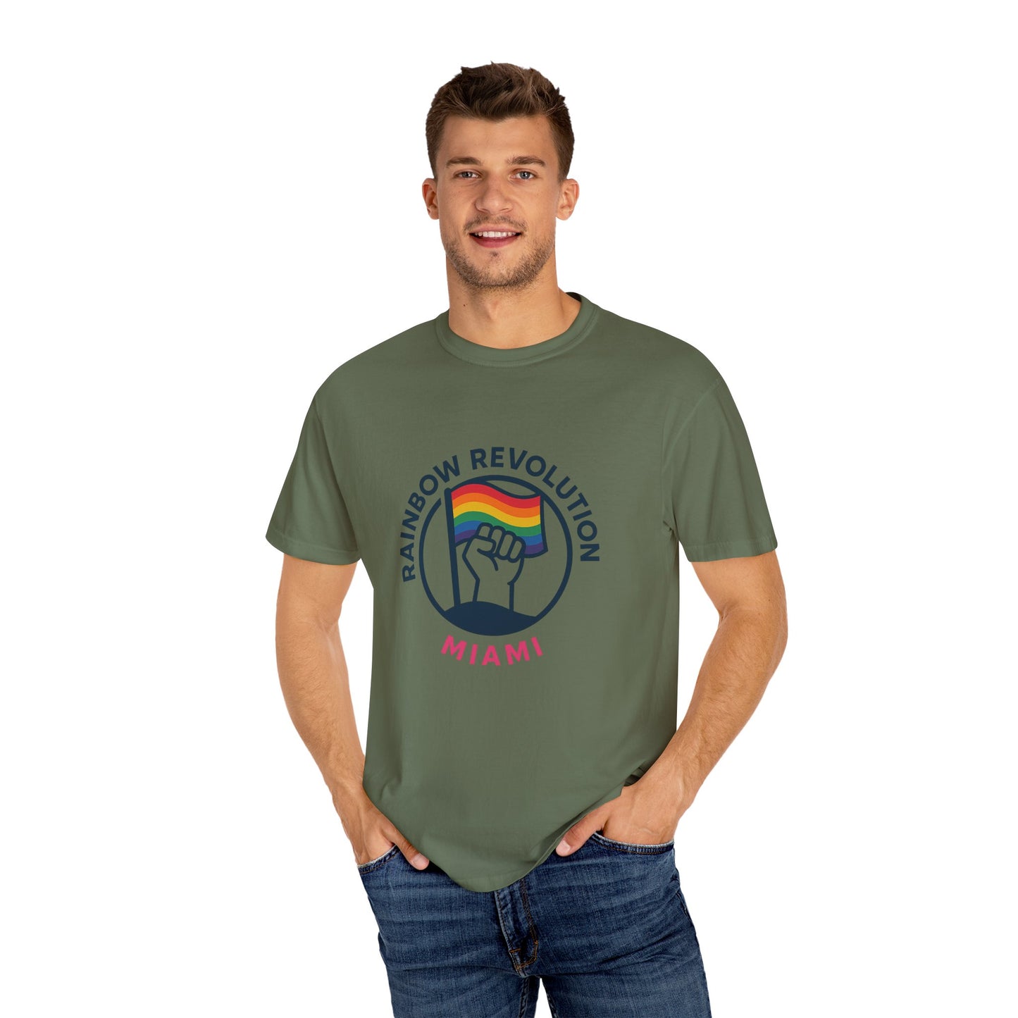 Unisex Rainbow Revolution T-shirt - Celebrate Pride, Summer Vibes, LGBTQ+ Support, Miami Love, Casual Wear