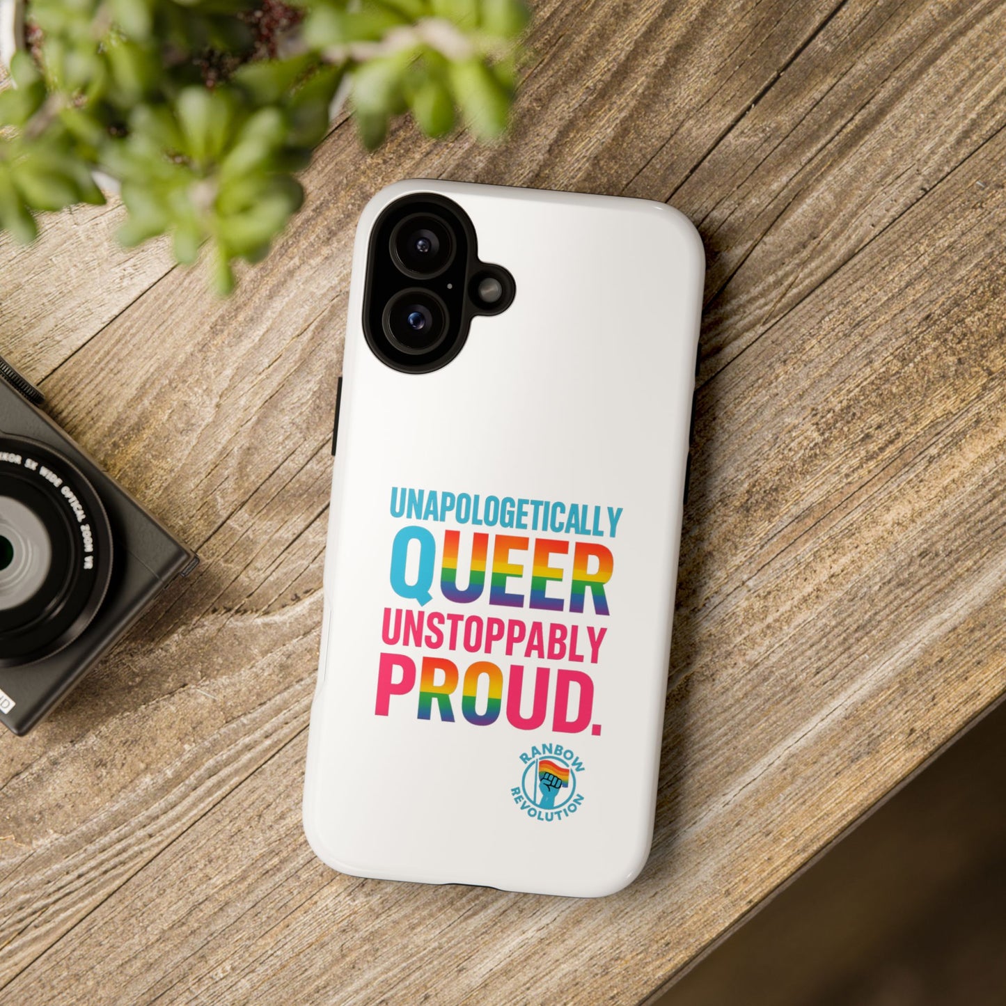 Pride Phone Case - Unapologetically Queer, LGBTQ+ Accessory, Colorful Phone Cover, Rainbow Gift, Queer Pride