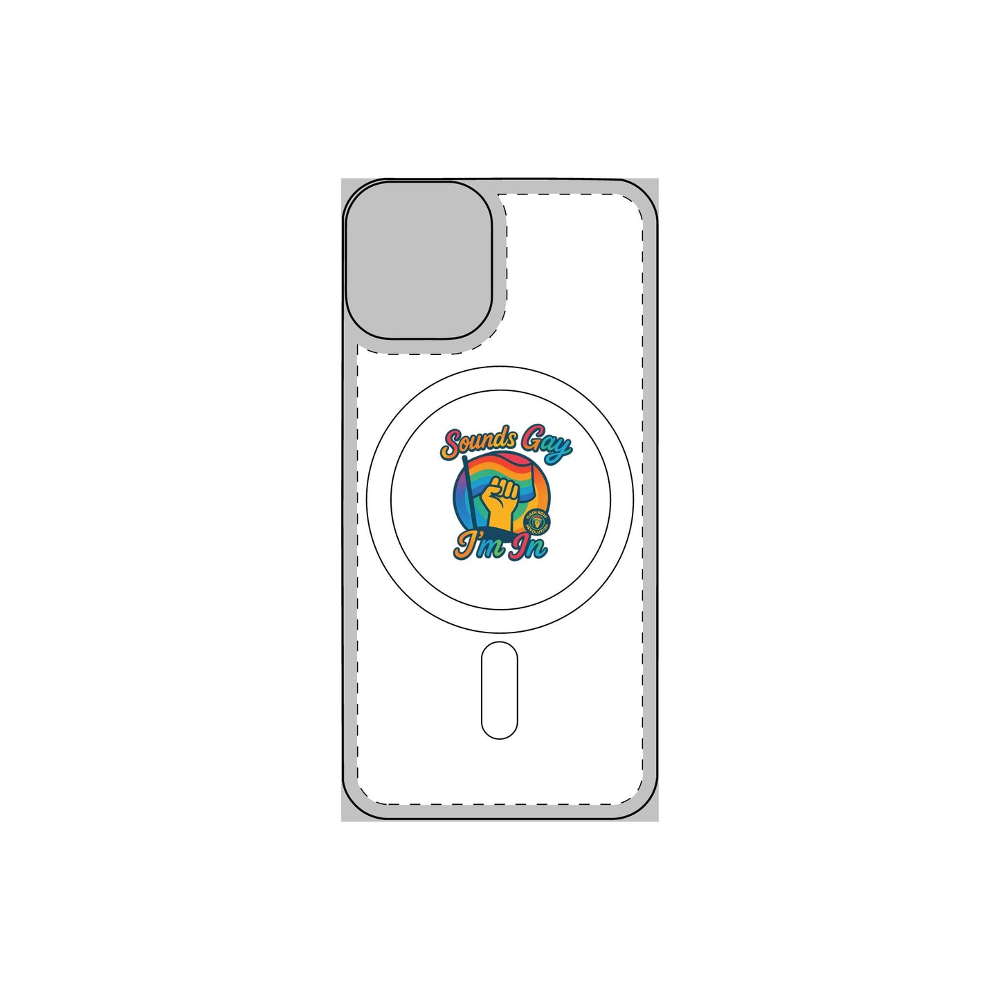 Magnetic Phone Case, Impact Resistant Phone Cover, Custom Phone Protector, Unique Gift for Tech Lovers, Funny Smartphone Case