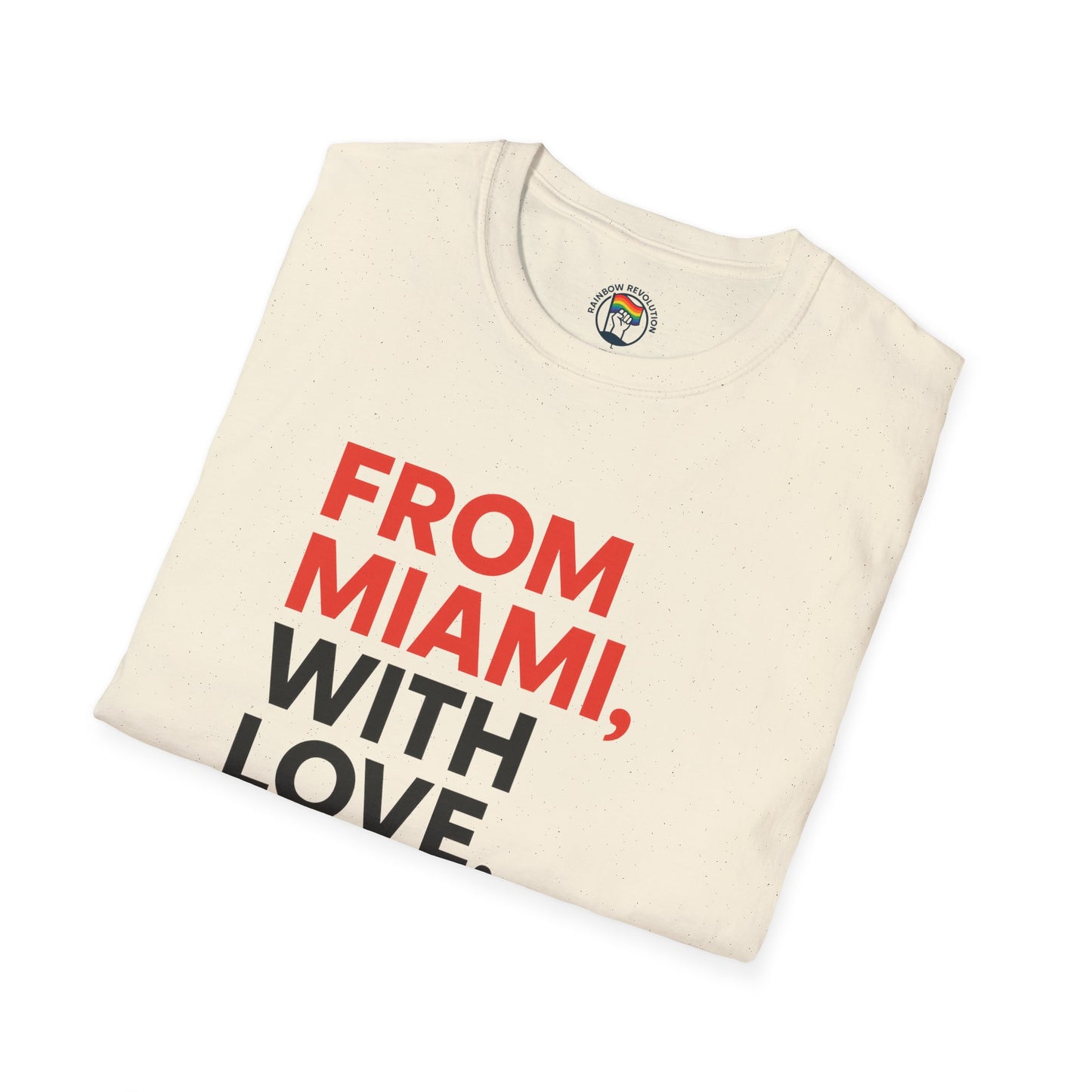 Miami Love Unisex T-Shirt, Casual Tee, Travel Souvenir, Gift for Him or Her, Statement Shirt, Summer Wear