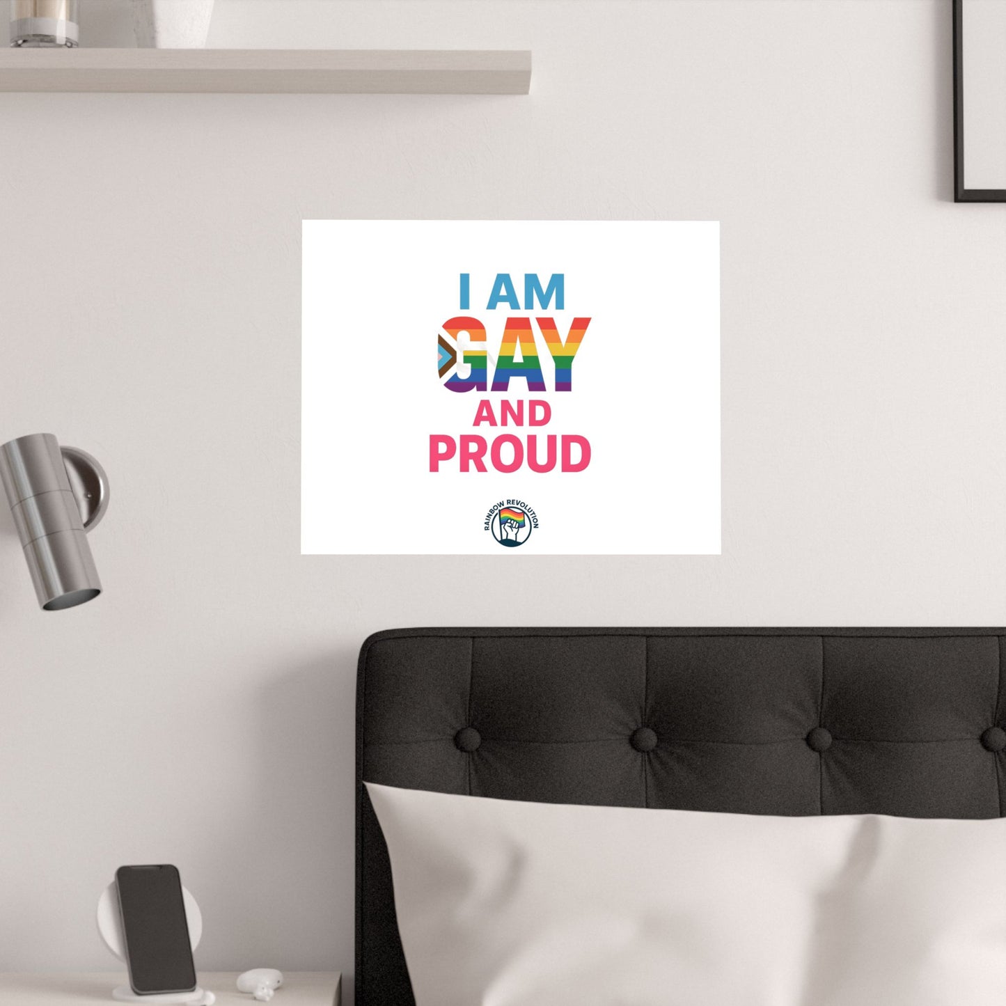 Pride Poster, LGBTQ Decor, Colorful Art Print, Gay Pride Wall Art, Statement Poster, Celebration of Identity