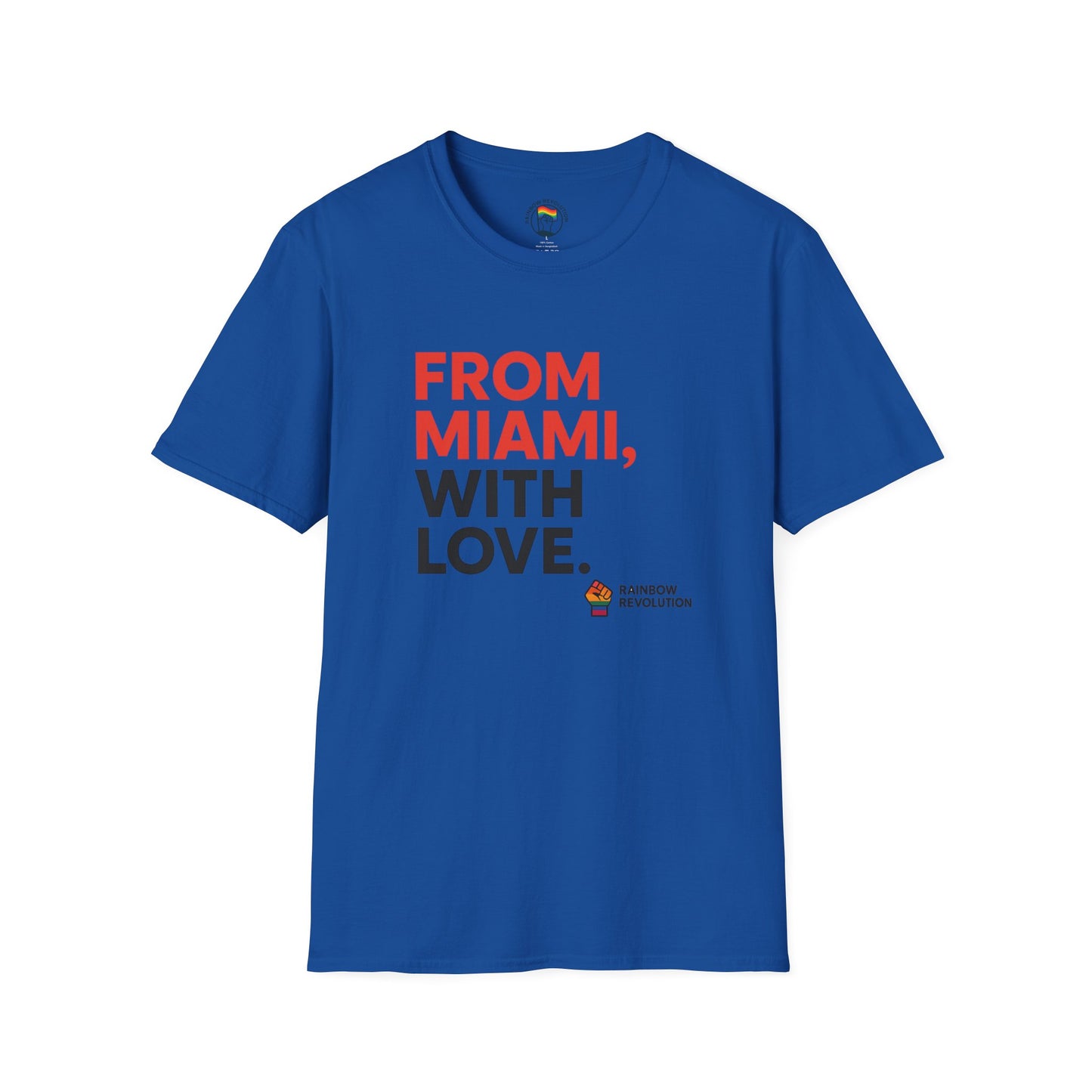 Miami Love Unisex T-Shirt, Casual Tee, Travel Souvenir, Gift for Him or Her, Statement Shirt, Summer Wear