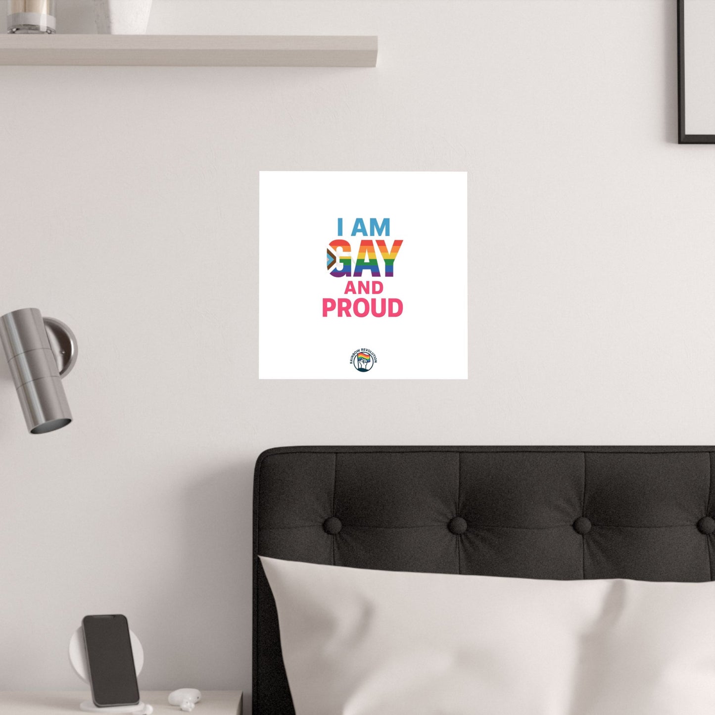 Pride Poster, LGBTQ Decor, Colorful Art Print, Gay Pride Wall Art, Statement Poster, Celebration of Identity