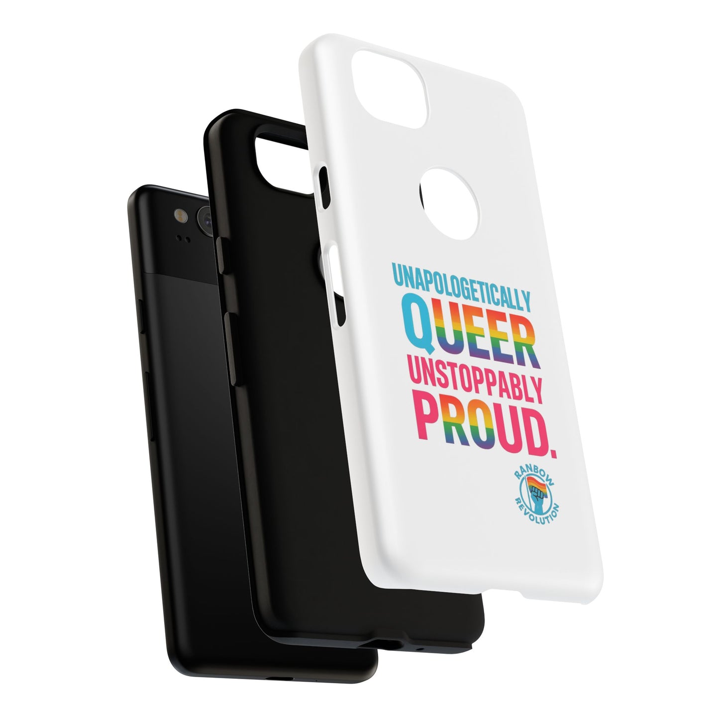 Pride Phone Case - Unapologetically Queer, LGBTQ+ Accessory, Colorful Phone Cover, Rainbow Gift, Queer Pride