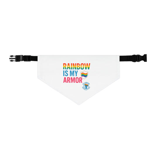 Rainbow Pride Pet Bandana, LGBTQ+ Dog Collar, Cute Accessory for Pets, Pride Month Gift, Adjustable Pet Fashion