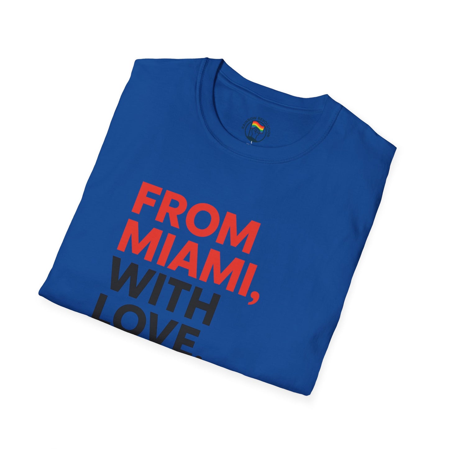 Miami Love Unisex T-Shirt, Casual Tee, Travel Souvenir, Gift for Him or Her, Statement Shirt, Summer Wear