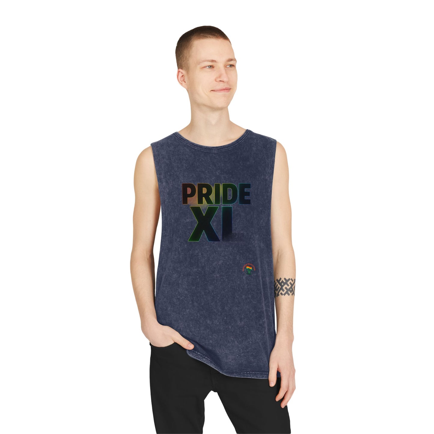 Pride Stonewash Tank Top, Unisex Pride Shirt, LGBTQ+ Apparel, Summer Pride Wear, Festival Outfit, Gay Pride Clothing