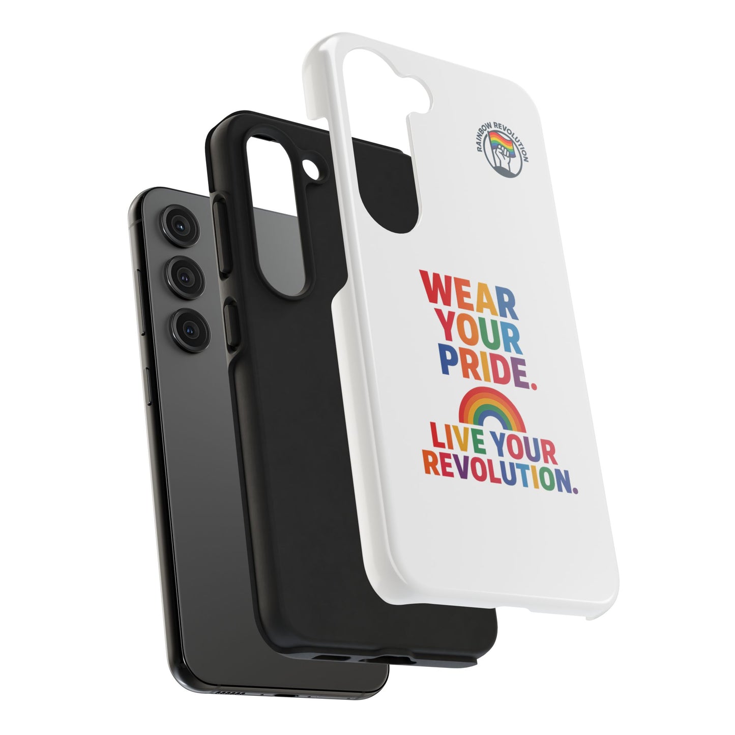 Pride Phone Cases - Wear Your Pride, Live Your Revolution - LGBTQ+ Accessories, Colorful Cases, Gift for Pride Month, Support Equality