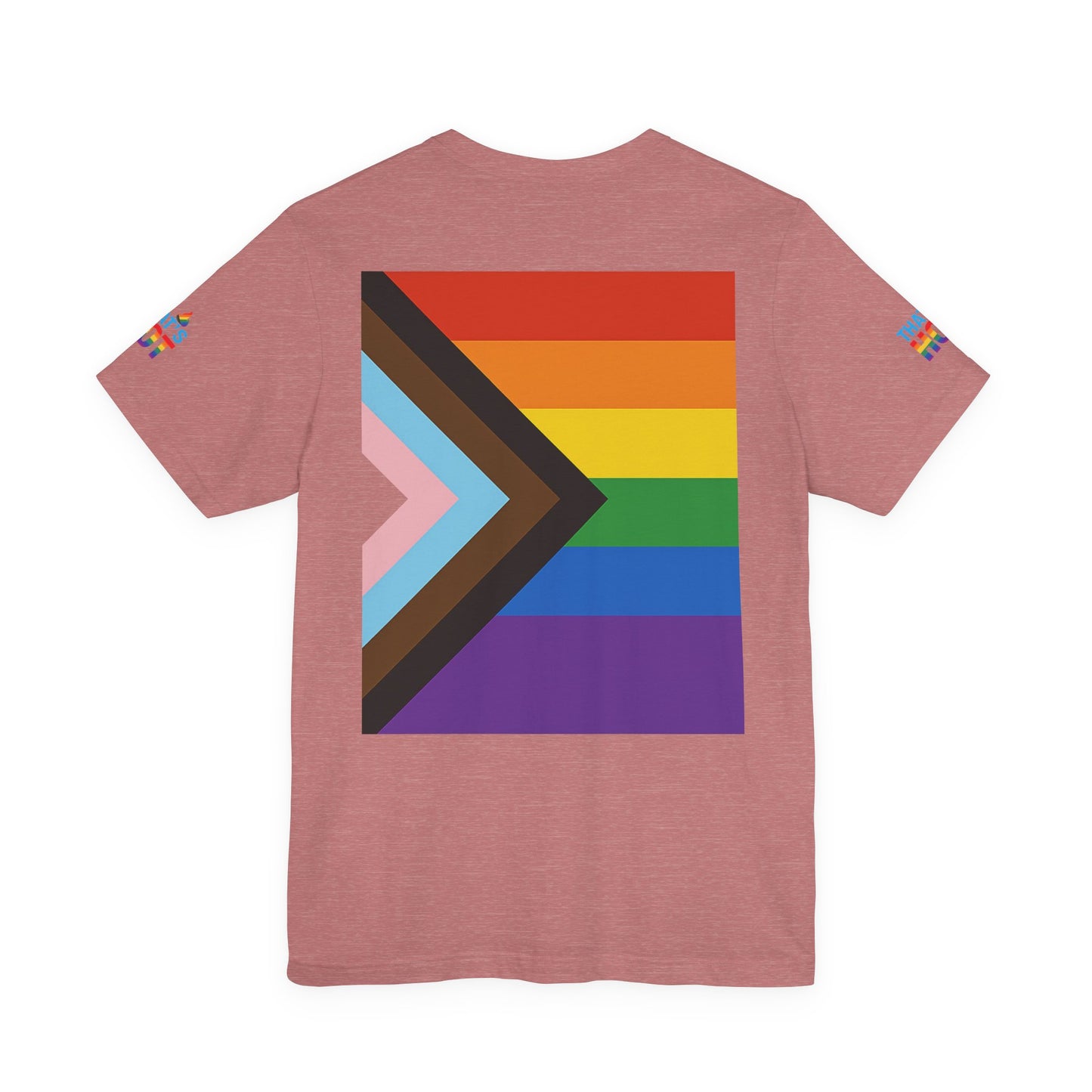 Pride Rainbow Tee, Unisex Short Sleeve Shirt, LGBTQ+ Apparel, Comfortable Summer Top, Celebratory Outfit, Gift for Allies