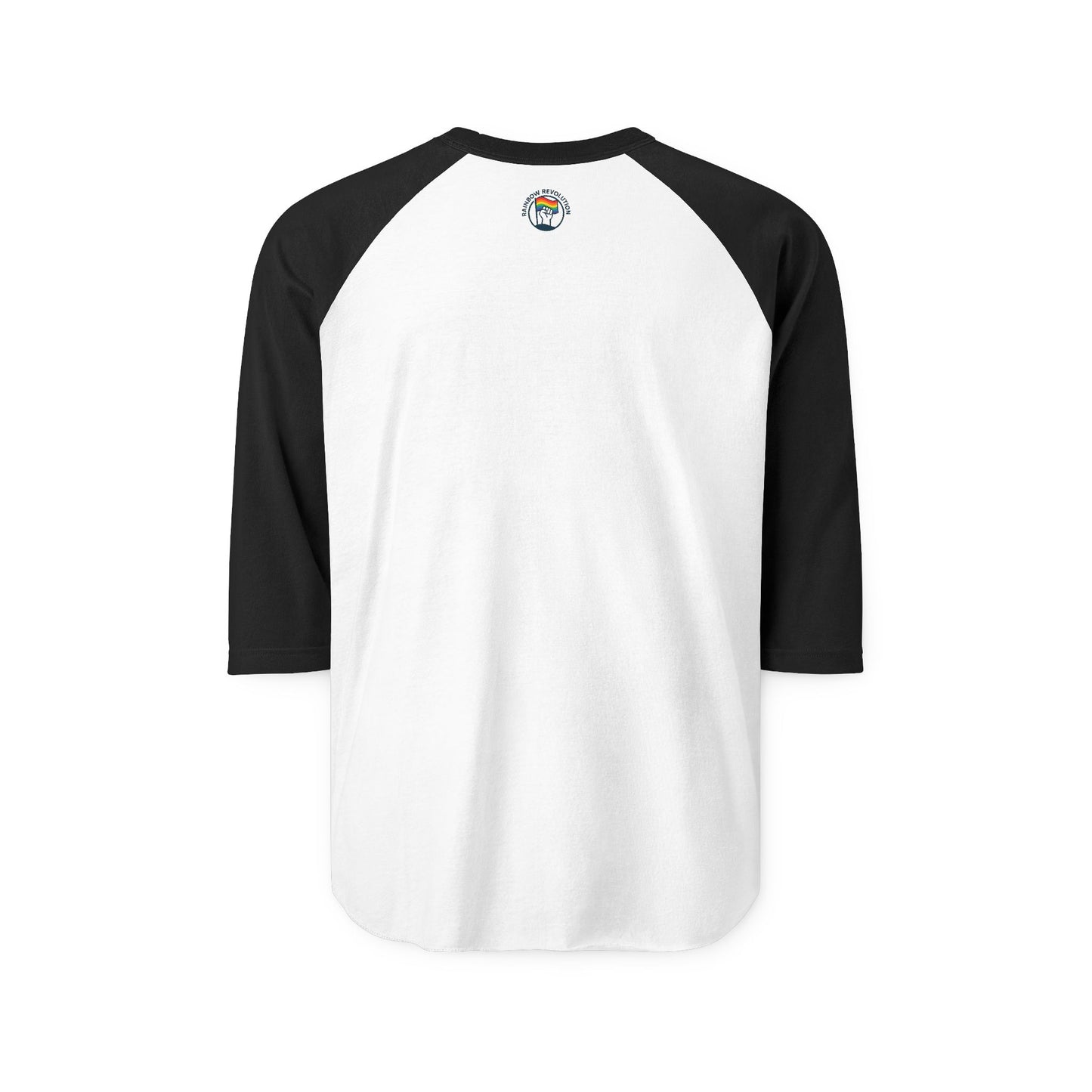 Rainbow Revolution Unisex Raglan Tee, Retro Gay Pride Shirt, Summer Festival Wear, Perfect for LGBTQ+ Celebrations