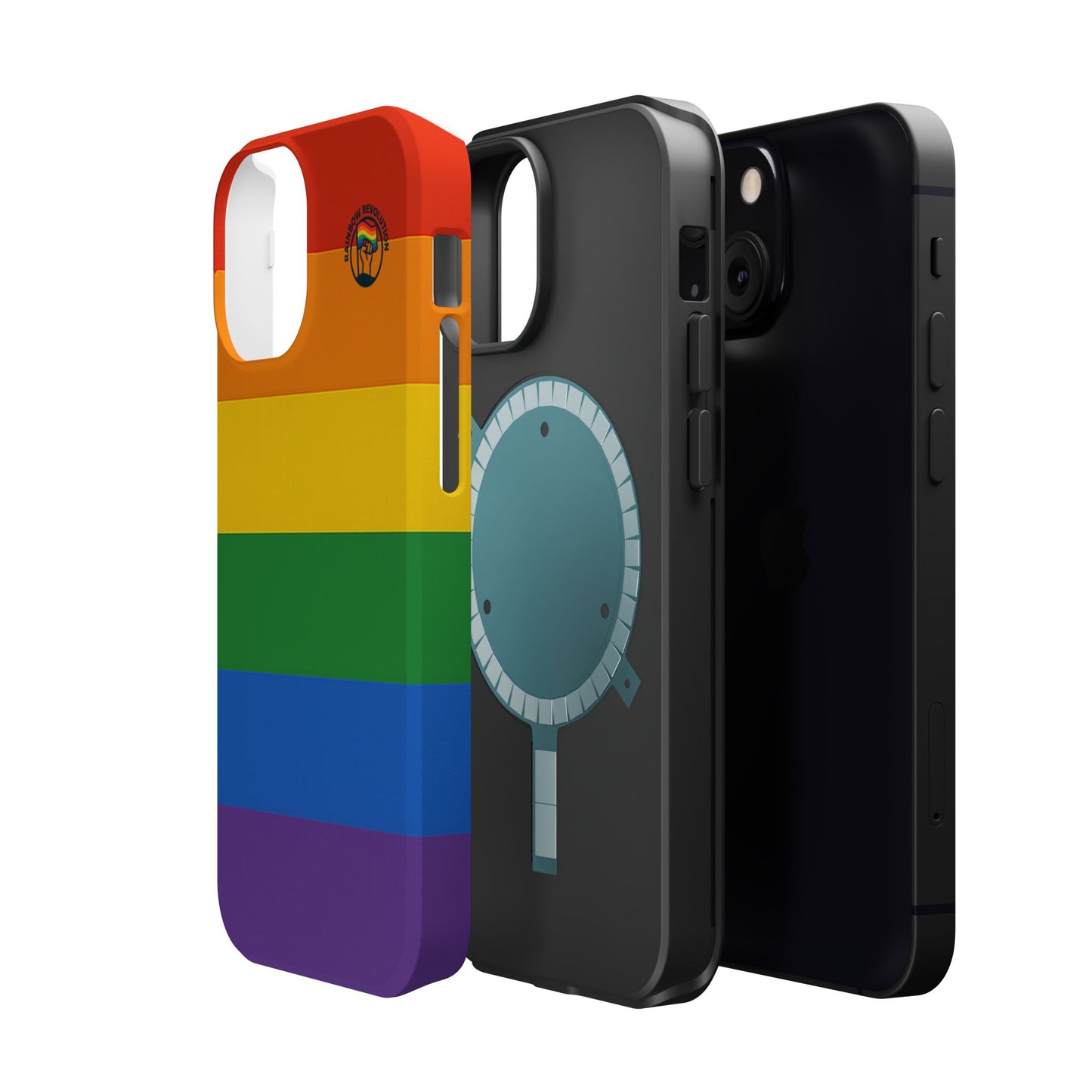 Rainbow Pride Magnetic Phone Case | LGBTQ+ Accessories, Colorful Phone Protection, Gift for Pride Month, Unique Cell Cover