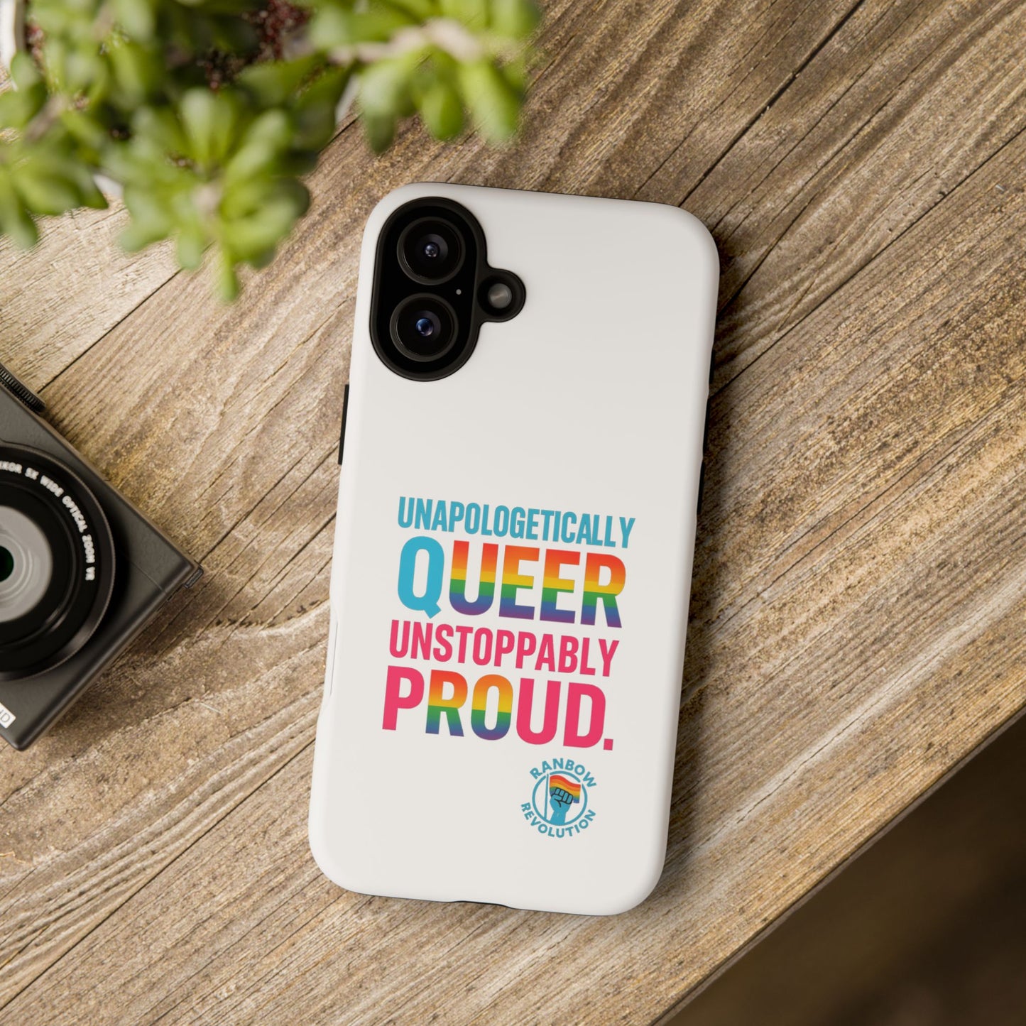 Pride Phone Case - Unapologetically Queer, LGBTQ+ Accessory, Colorful Phone Cover, Rainbow Gift, Queer Pride