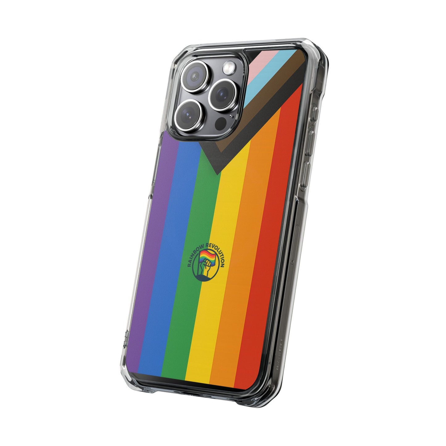 Pride Rainbow Phone Cases - Clear Impact Cases for LGBTQ+ Celebration, Phone Protection, Customizable, Gift for Allies and Friends
