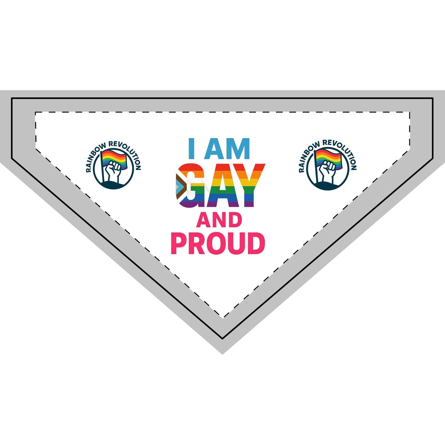 Pride Clip-on Pet Bandana for LGBTQ+ Pets, Rainbow Accessory, Fun Pet Gear for Celebrations, Pet Pride Wear, Festive Dog Bandana