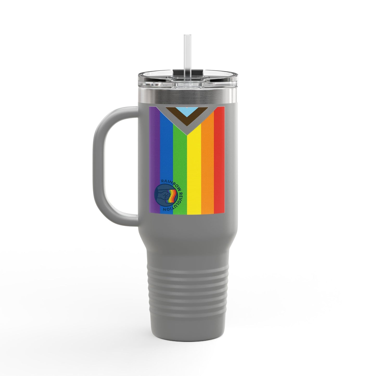 Vibrant Insulated Travel Mug, 40oz | Perfect for LGBTQ+ Pride Celebrations, Everyday Hydration, Gifts for Friends, Outdoor Adventures, [...]
