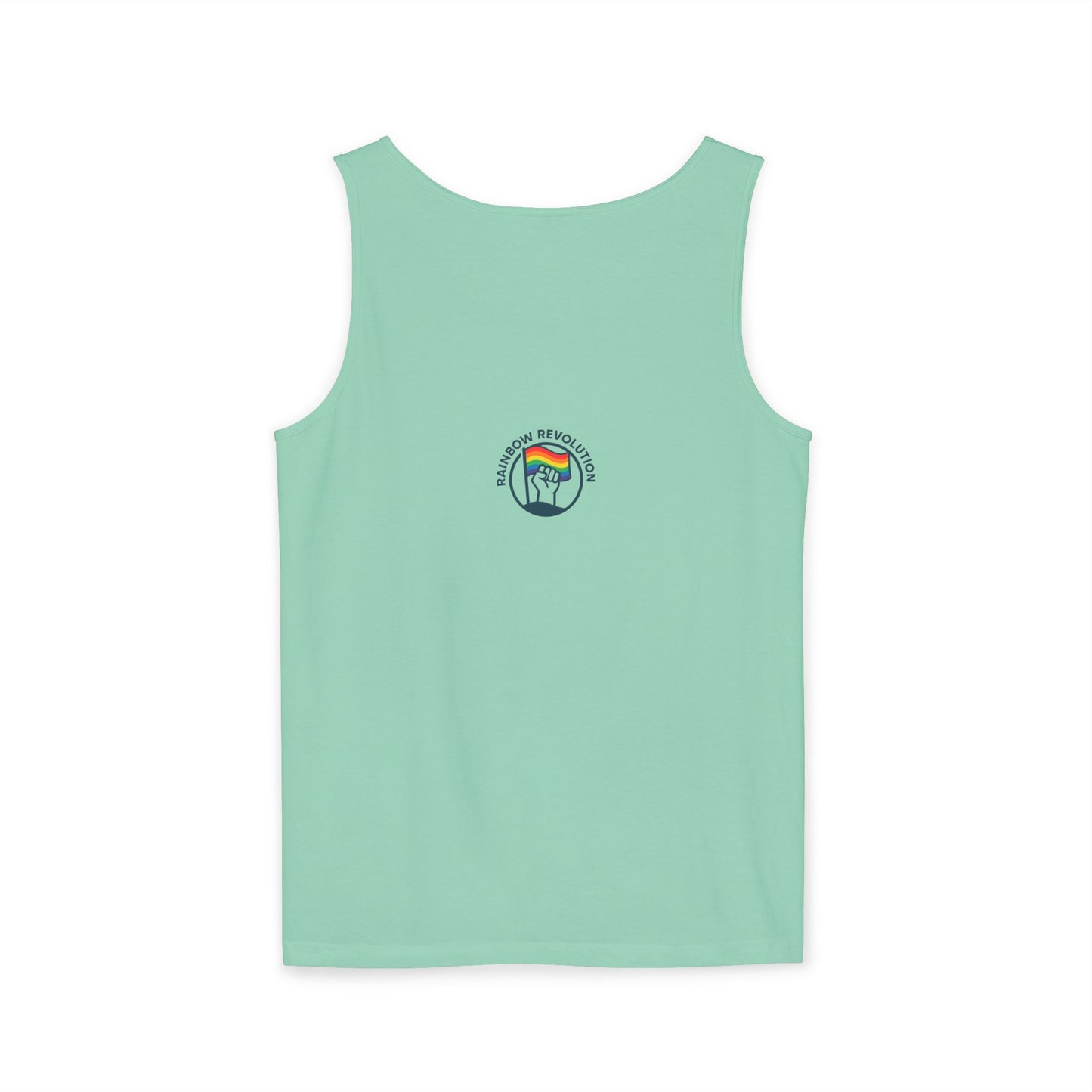 Pride Flame Tank Top | Unisex Garment-Dyed Tank, LGBTQ+ Apparel, Colorful Summer Wear, Festival Clothing, Gay Pride Merchandise