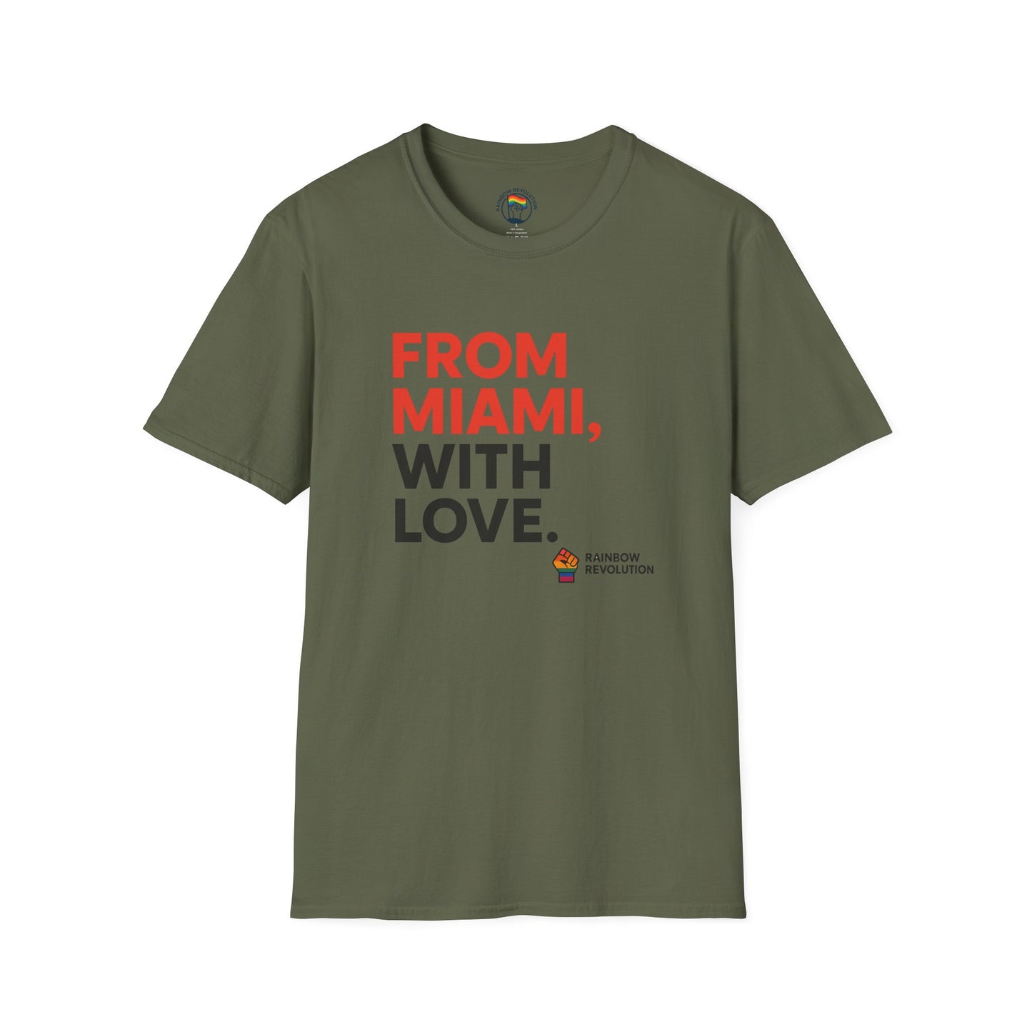 Miami Love Unisex T-Shirt, Casual Tee, Travel Souvenir, Gift for Him or Her, Statement Shirt, Summer Wear