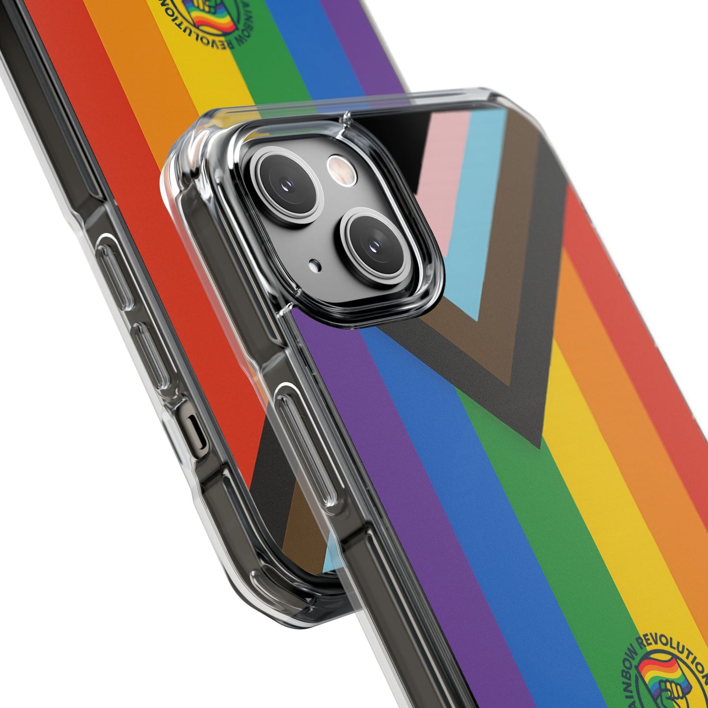 Pride Rainbow Phone Cases - Clear Impact Cases for LGBTQ+ Celebration, Phone Protection, Customizable, Gift for Allies and Friends