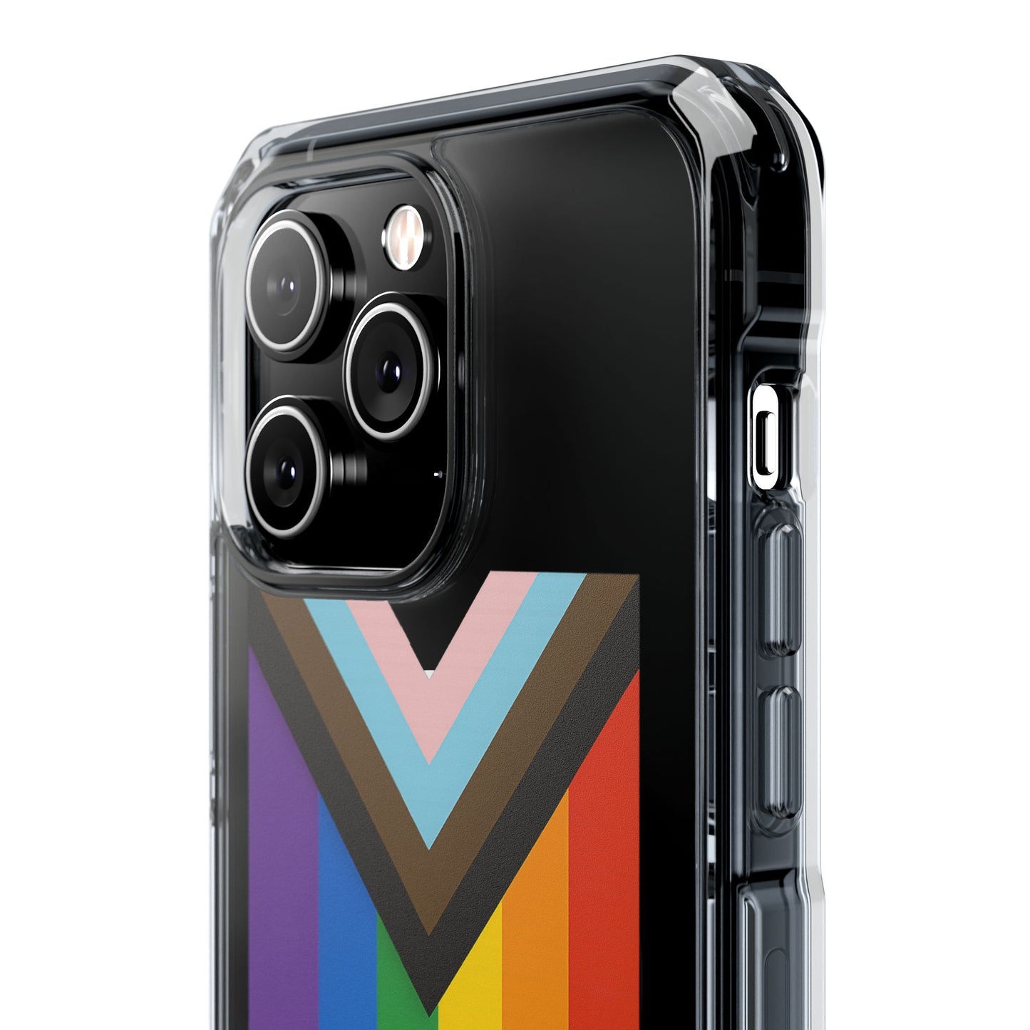 Pride-Themed Magnetic Clear Cases, LGBTQ Phone Cover, Rainbow Design, Personalized Phone Accessories, Anti-Drop Phone Case