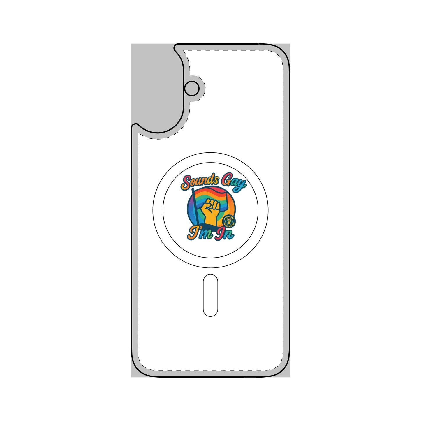 Magnetic Phone Case, Impact Resistant Phone Cover, Custom Phone Protector, Unique Gift for Tech Lovers, Funny Smartphone Case