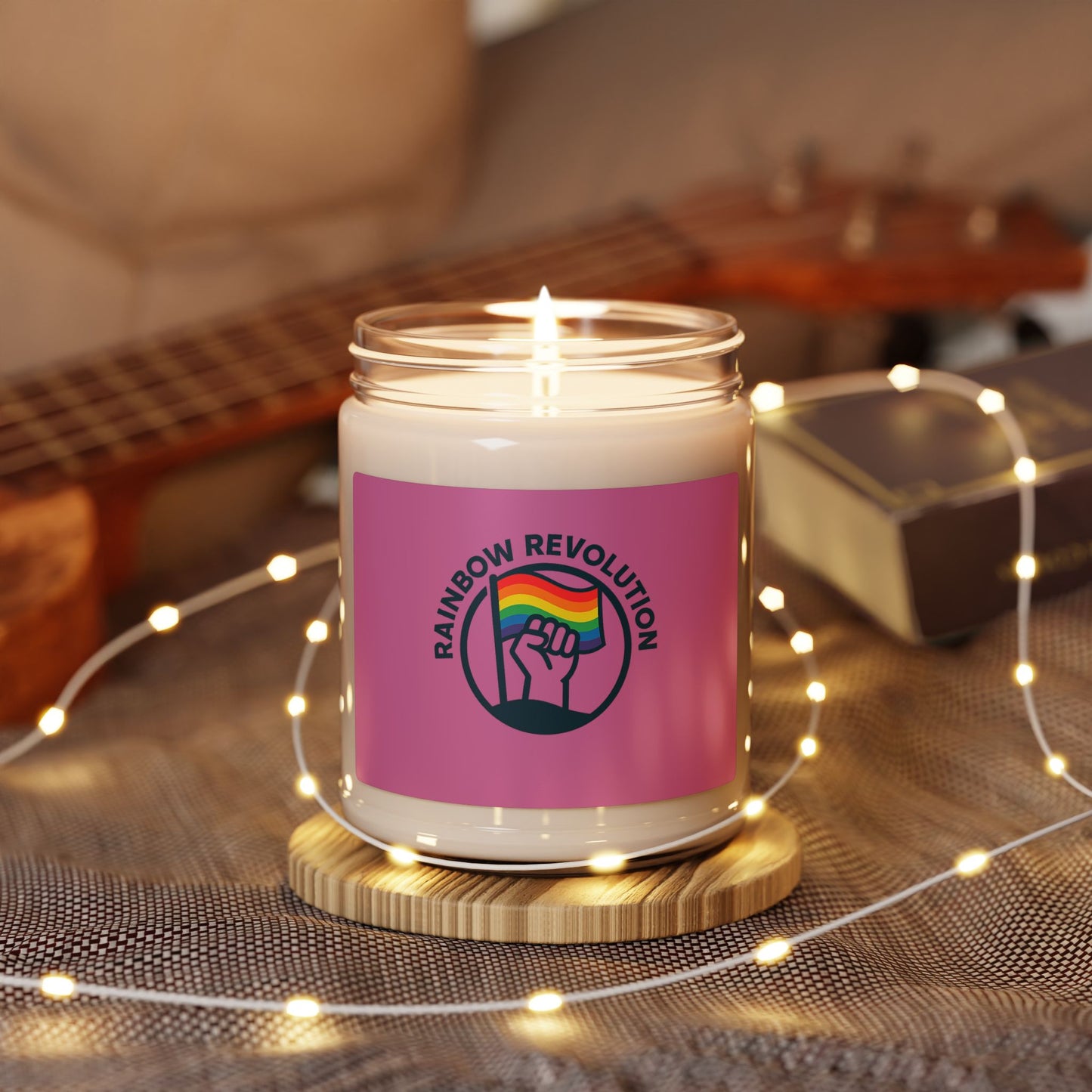 Rainbow Revolution Scented Soy Candle | Eco-Friendly Gift for Pride, Home Decor, Relaxation, Aromatherapy
