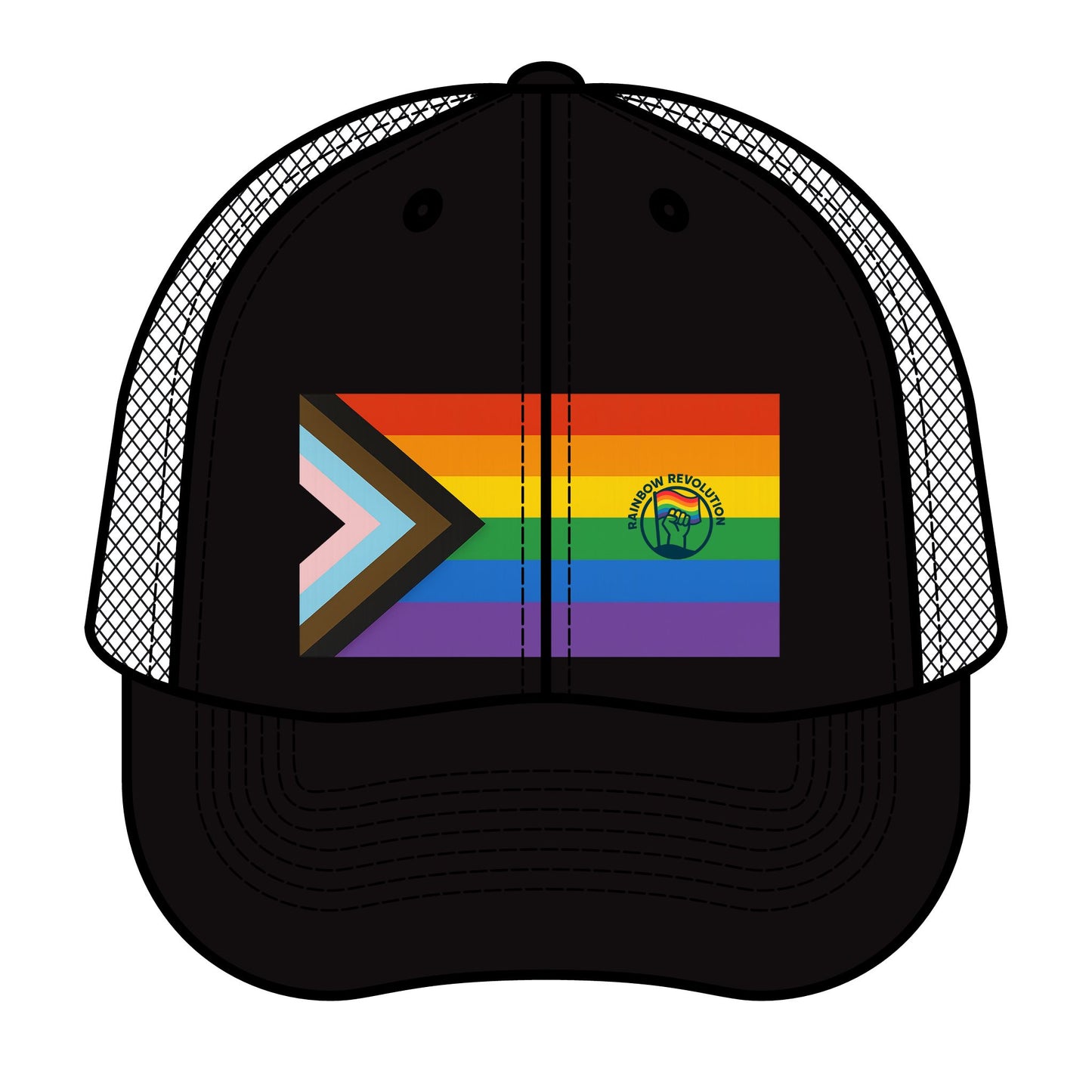 Vibrant Pride Trucker Hat, Unisex Fashion Accessory, LGBTQ+ Support, Summer Festival Gear, Outdoor Activities, Pride Month