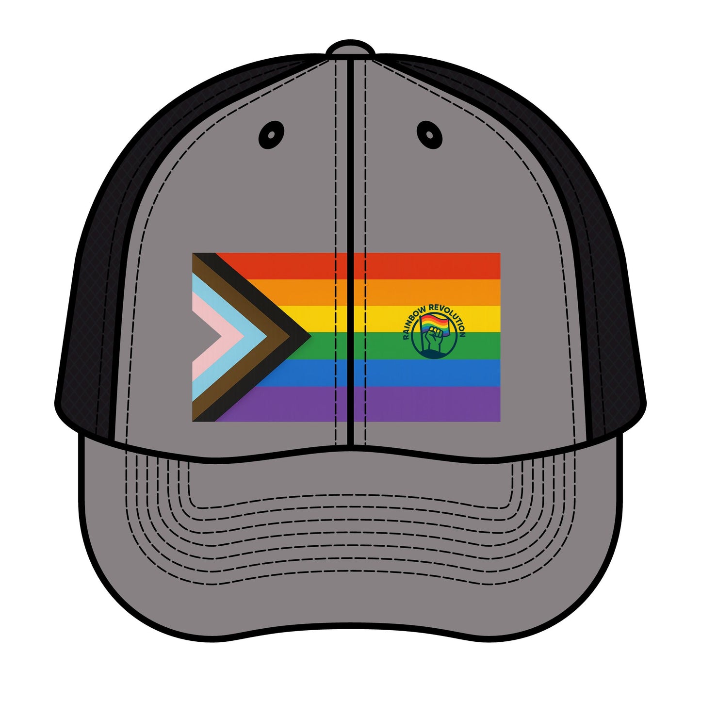 Vibrant Pride Trucker Hat, Unisex Fashion Accessory, LGBTQ+ Support, Summer Festival Gear, Outdoor Activities, Pride Month