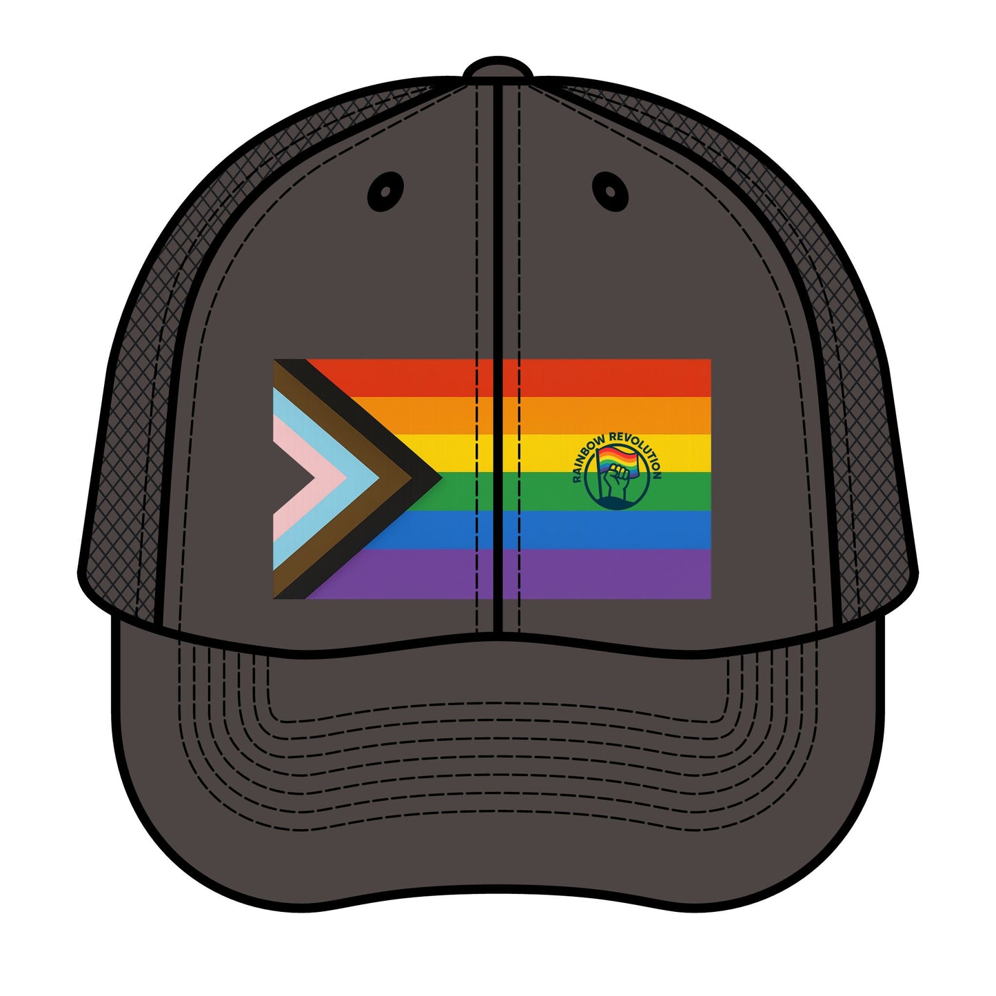 Vibrant Pride Trucker Hat, Unisex Fashion Accessory, LGBTQ+ Support, Summer Festival Gear, Outdoor Activities, Pride Month