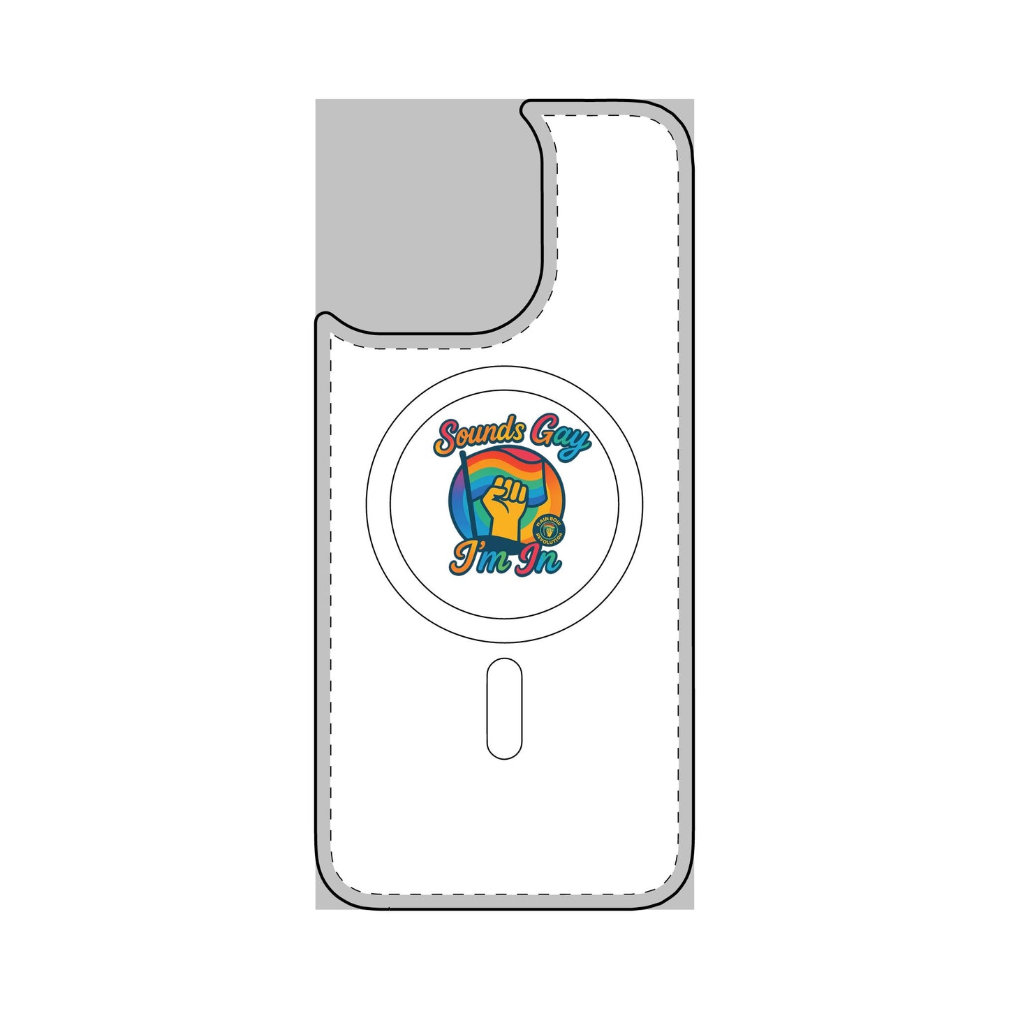 Magnetic Phone Case, Impact Resistant Phone Cover, Custom Phone Protector, Unique Gift for Tech Lovers, Funny Smartphone Case