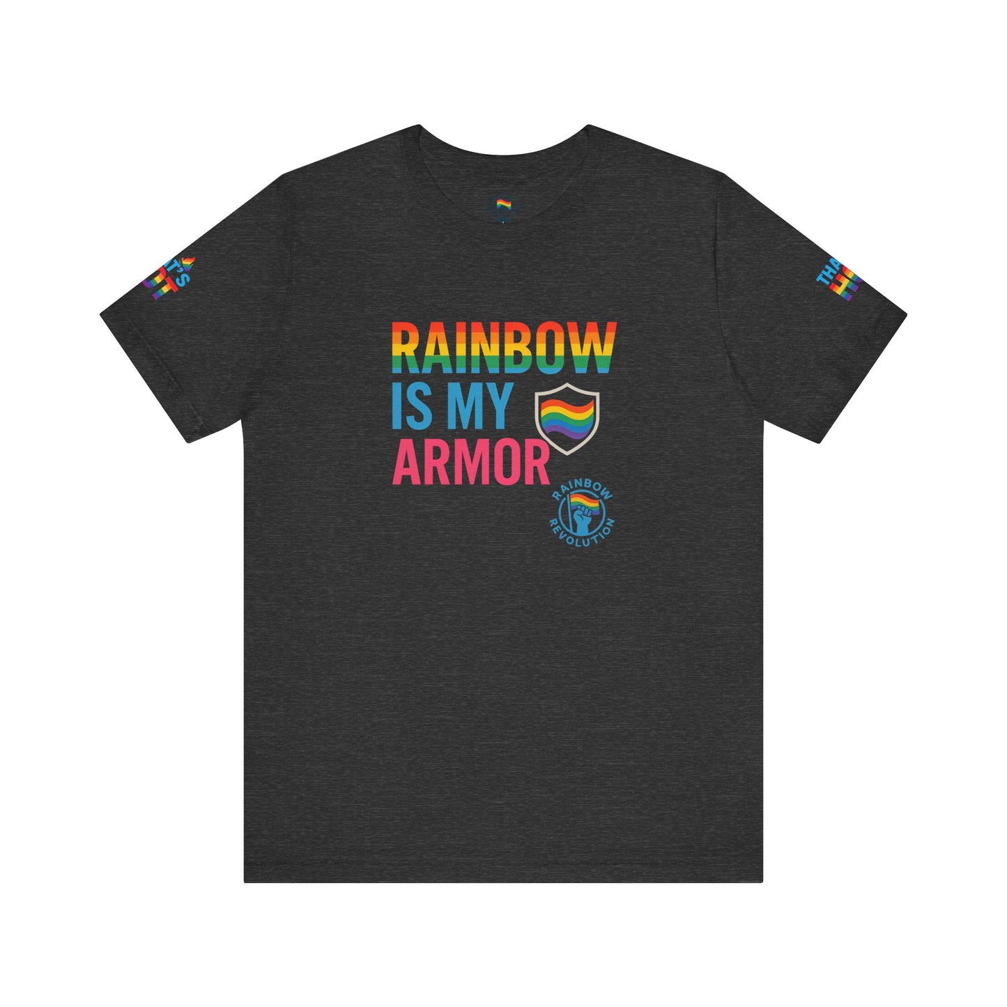 Pride Rainbow Tee, Unisex Short Sleeve Shirt, LGBTQ+ Apparel, Comfortable Summer Top, Celebratory Outfit, Gift for Allies