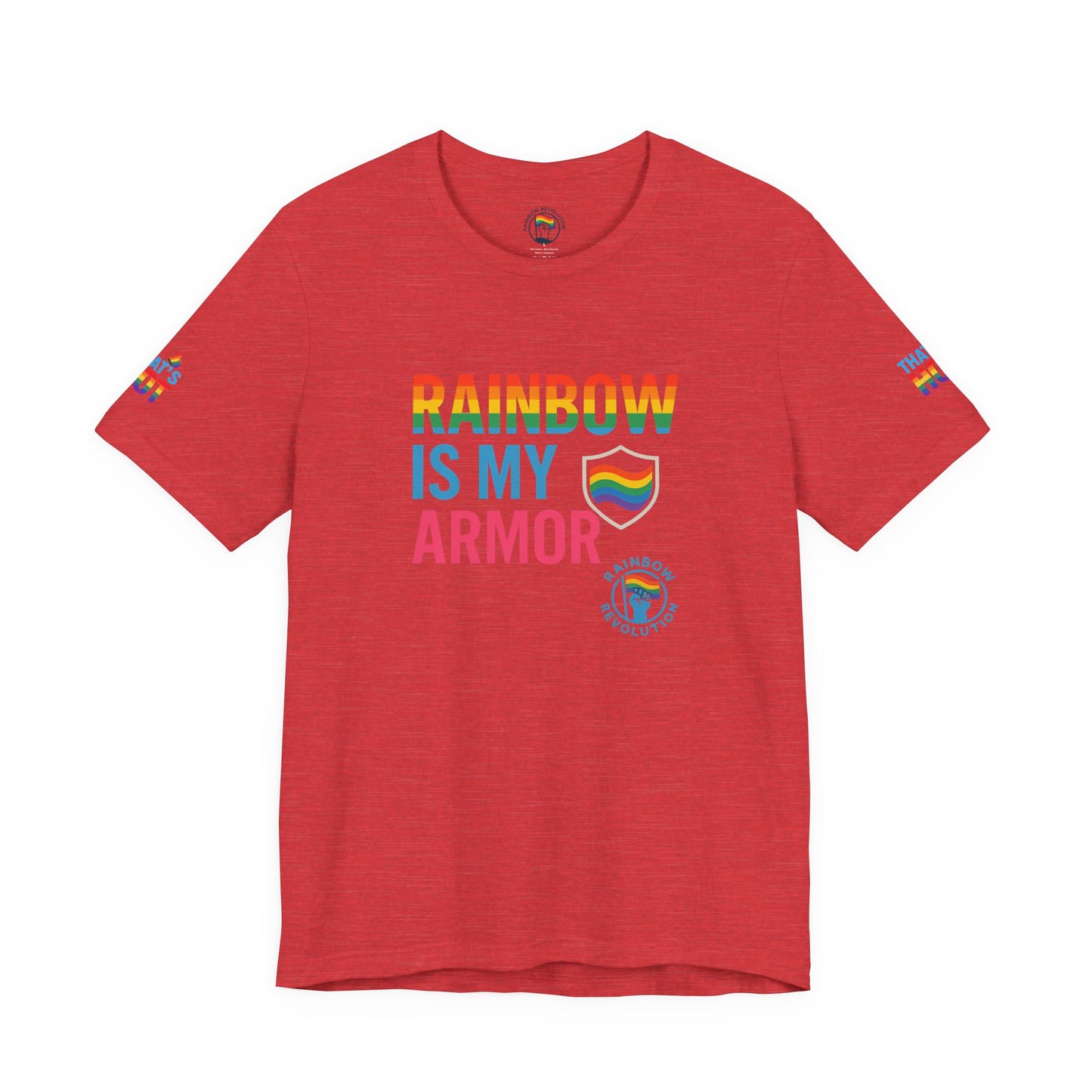 Pride Rainbow Tee, Unisex Short Sleeve Shirt, LGBTQ+ Apparel, Comfortable Summer Top, Celebratory Outfit, Gift for Allies