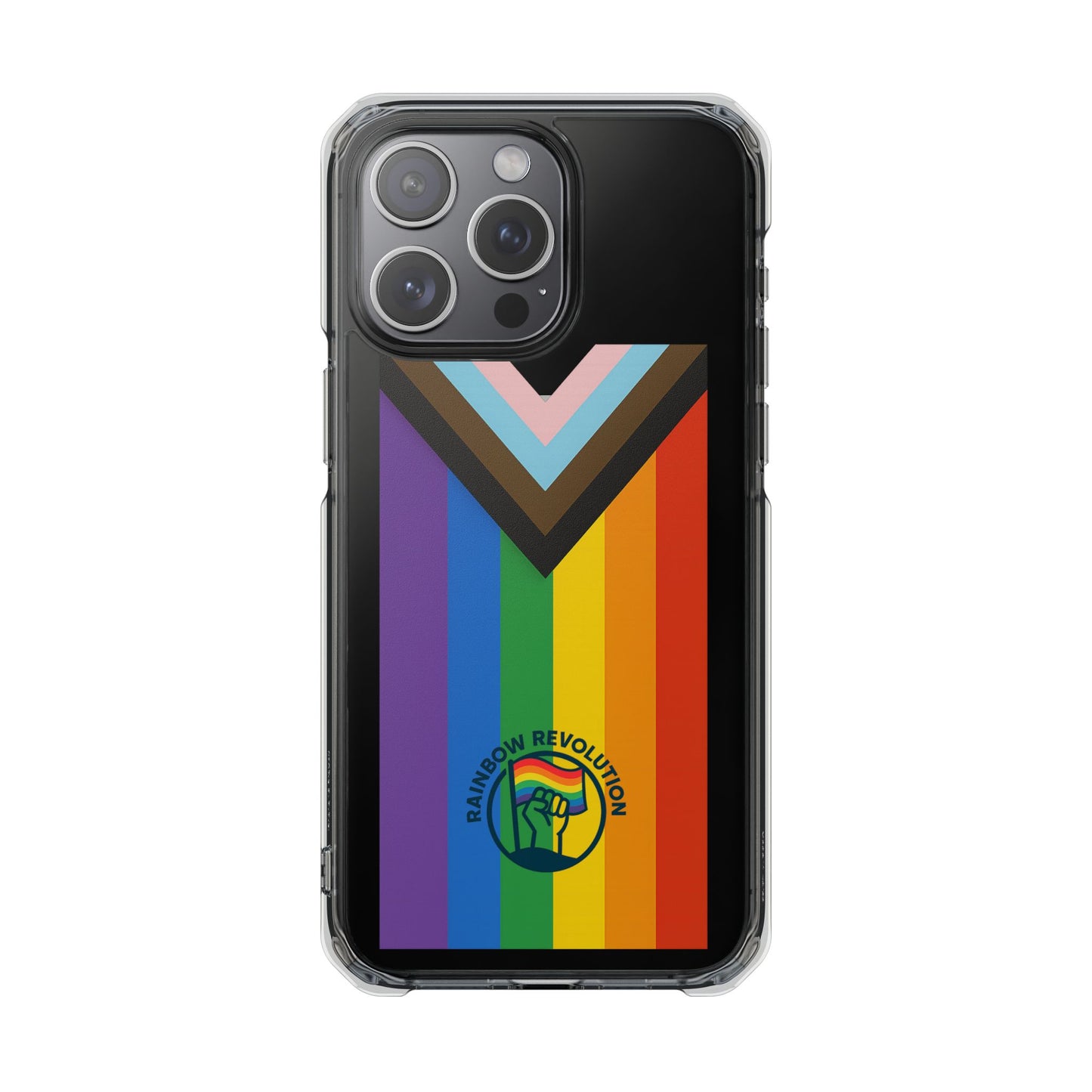 Pride-Themed Magnetic Clear Cases, LGBTQ Phone Cover, Rainbow Design, Personalized Phone Accessories, Anti-Drop Phone Case
