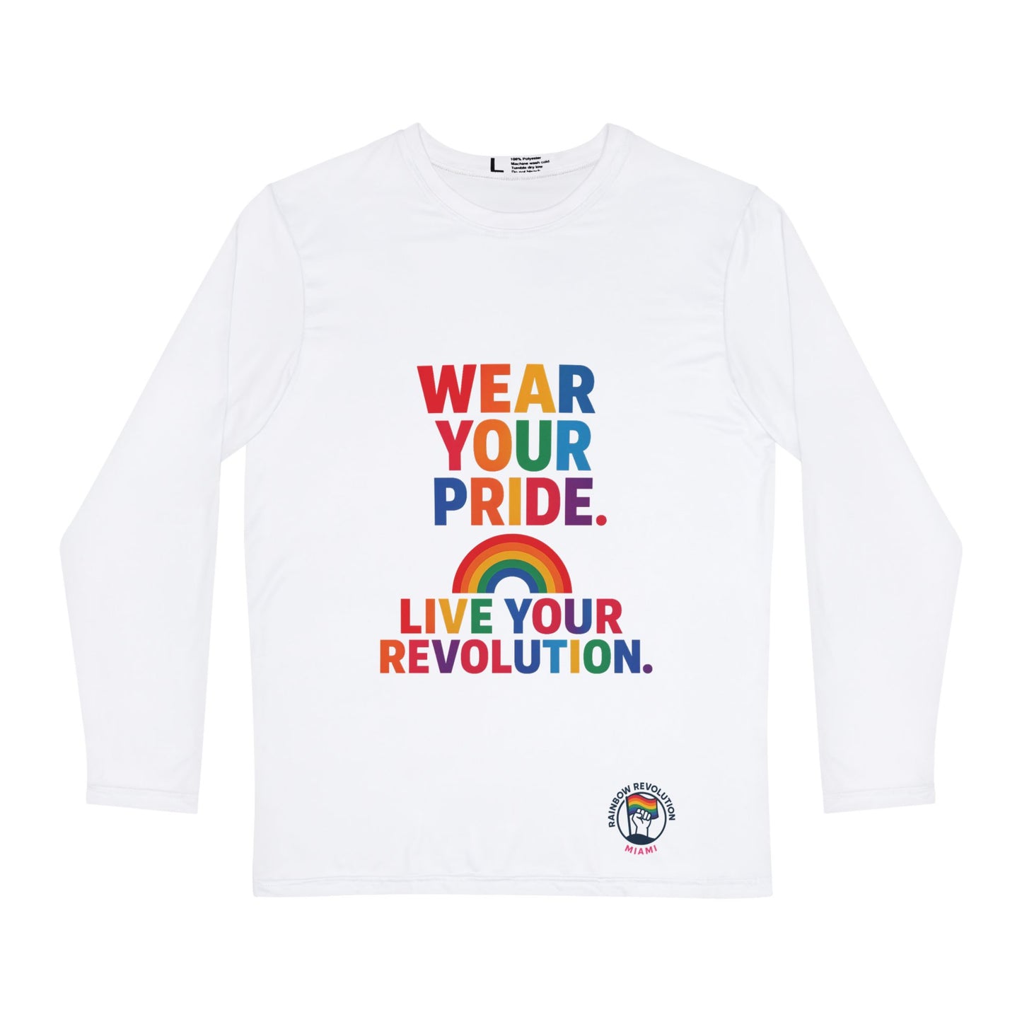 Pride Message Long Sleeve Shirt, LGBTQ+ Apparel, Rainbow Shirt, Statement Tee, Casual Wear, Gift for Pride Month