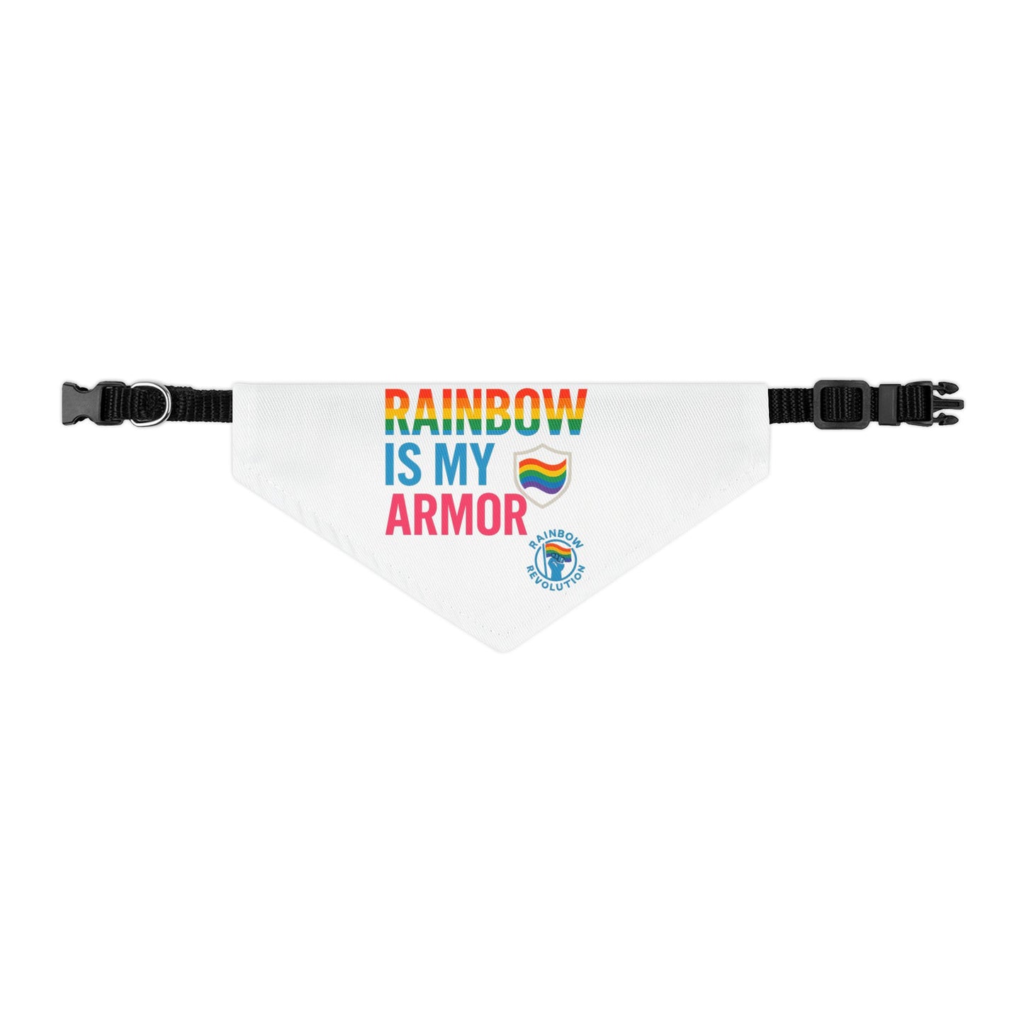Rainbow Pride Pet Bandana, LGBTQ+ Dog Collar, Cute Accessory for Pets, Pride Month Gift, Adjustable Pet Fashion