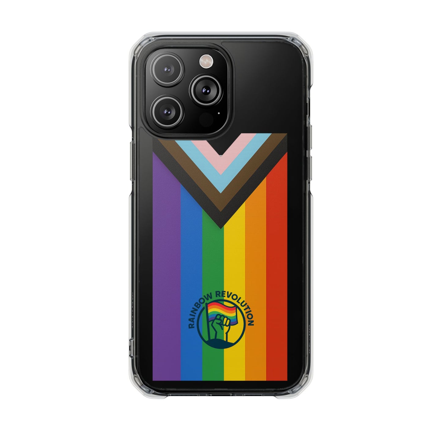 Pride-Themed Magnetic Clear Cases, LGBTQ Phone Cover, Rainbow Design, Personalized Phone Accessories, Anti-Drop Phone Case