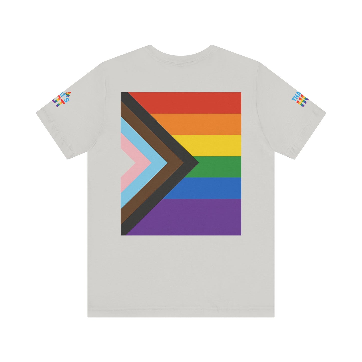 Pride Rainbow Tee, Unisex Short Sleeve Shirt, LGBTQ+ Apparel, Comfortable Summer Top, Celebratory Outfit, Gift for Allies
